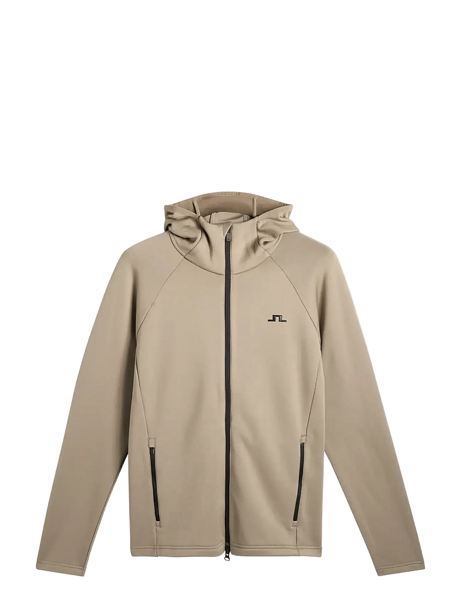 J. Lindeberg - POLLOCK POLARTEC HOOD - fleece & mellanlager - brindle - 1