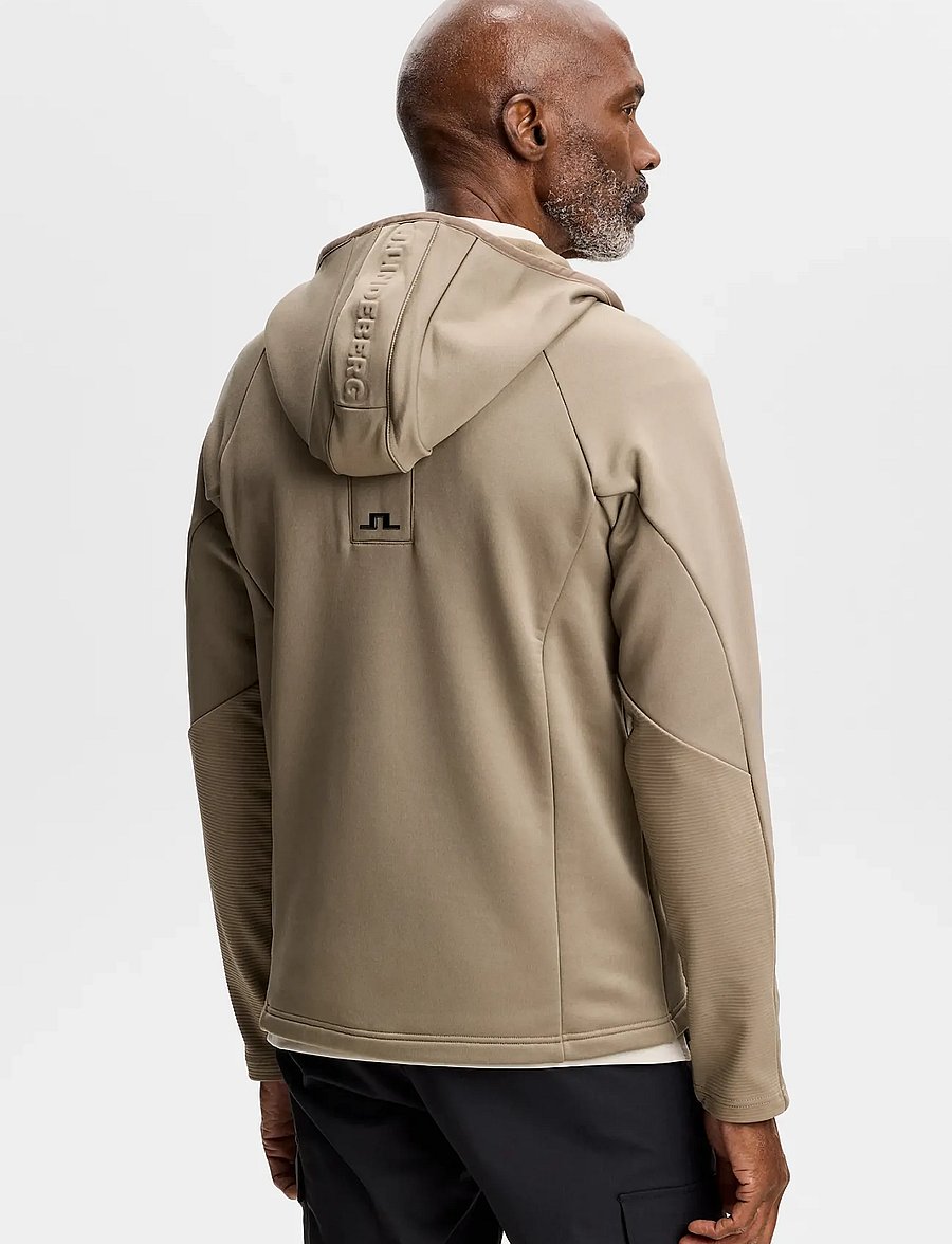 J. Lindeberg - POLLOCK POLARTEC HOOD - fleece & mellanlager - brindle - 2