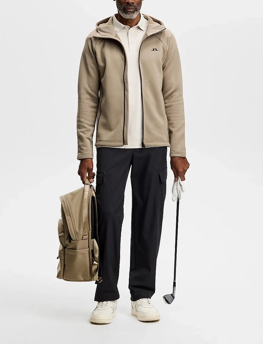 J. Lindeberg - POLLOCK POLARTEC HOOD - fleece & mellanlager - brindle - 3