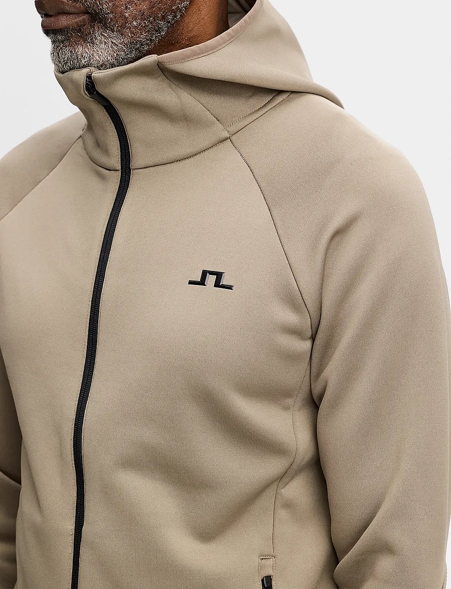 J. Lindeberg - POLLOCK POLARTEC HOOD - fleece & mellanlager - brindle - 4