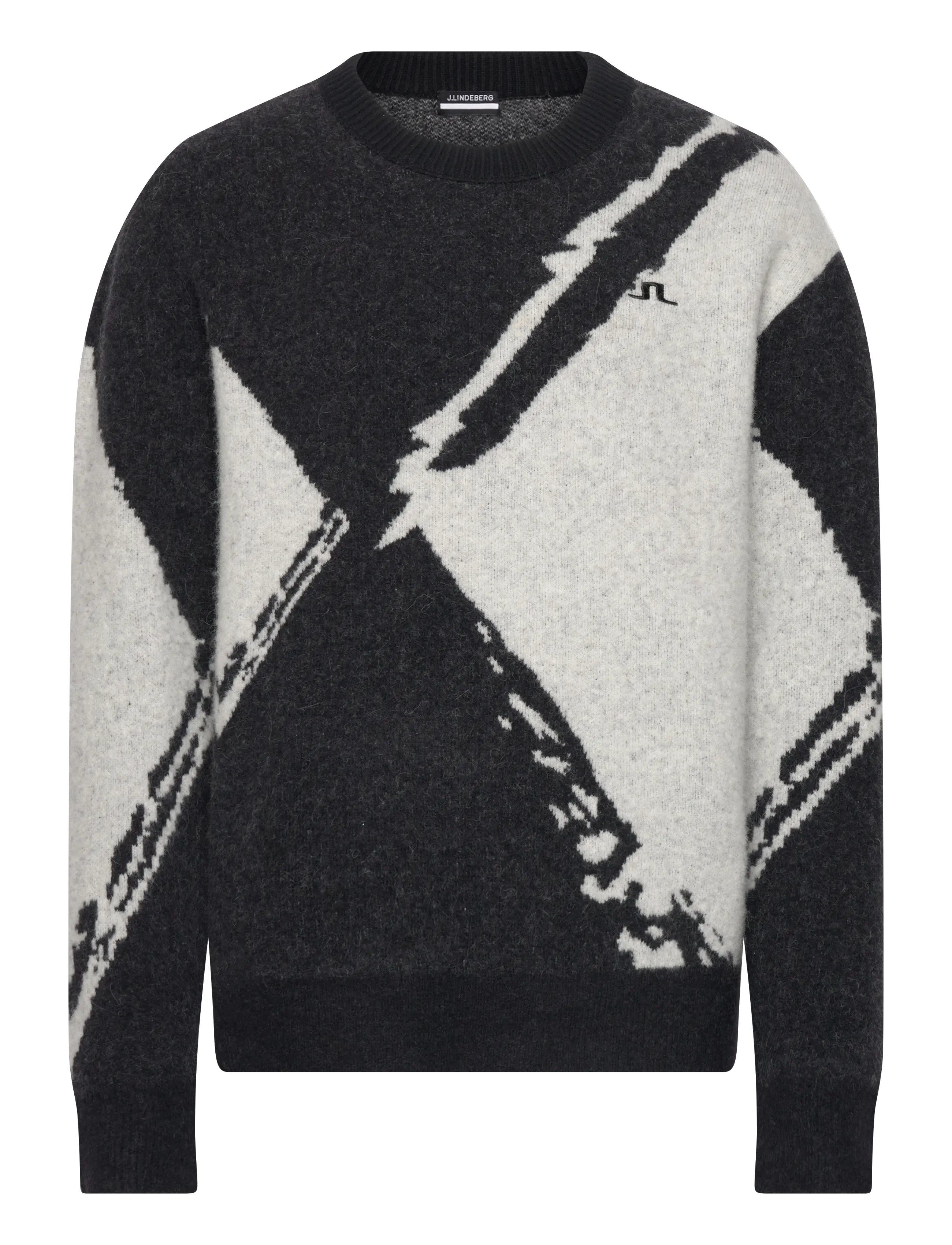J. Lindeberg Jaxton Knitted Sweater - Knitwear - BLACK / black