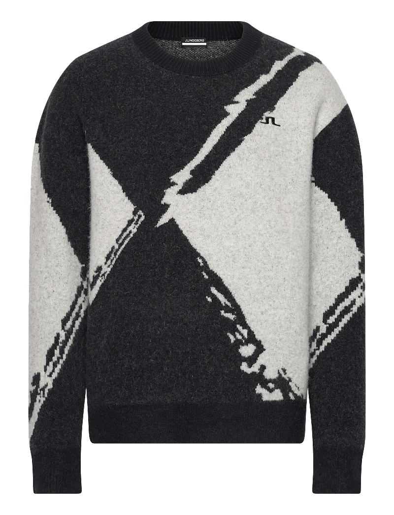 J. Lindeberg - Jaxton Knitted Sweater - sweatshirts - black - 1