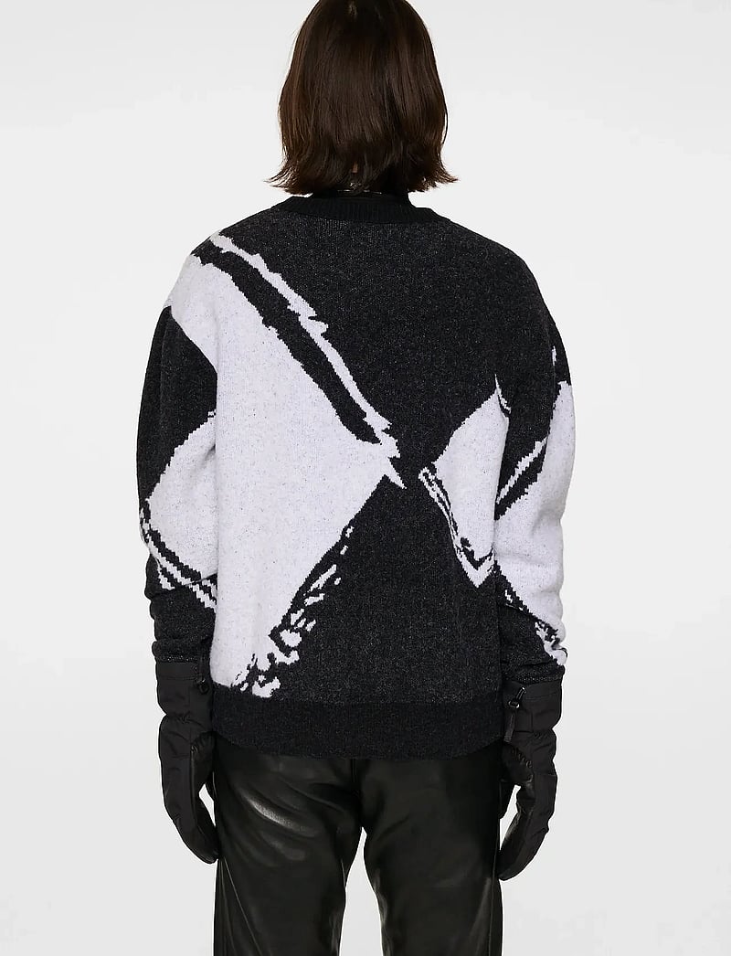 J. Lindeberg - Jaxton Knitted Sweater - sweatshirts - black - 3