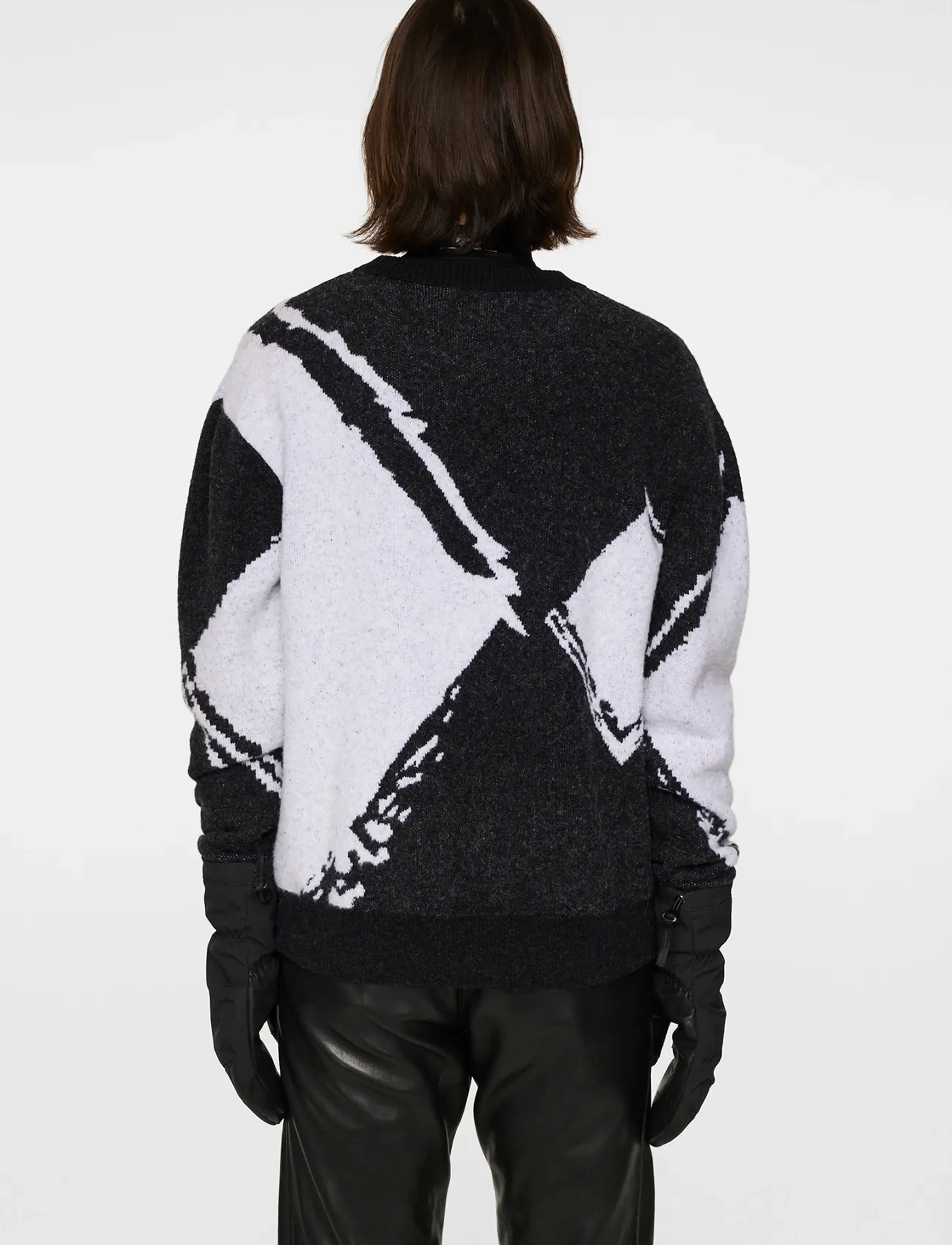 J. Lindeberg - Jaxton Knitted Sweater - sweatshirts - black - 3