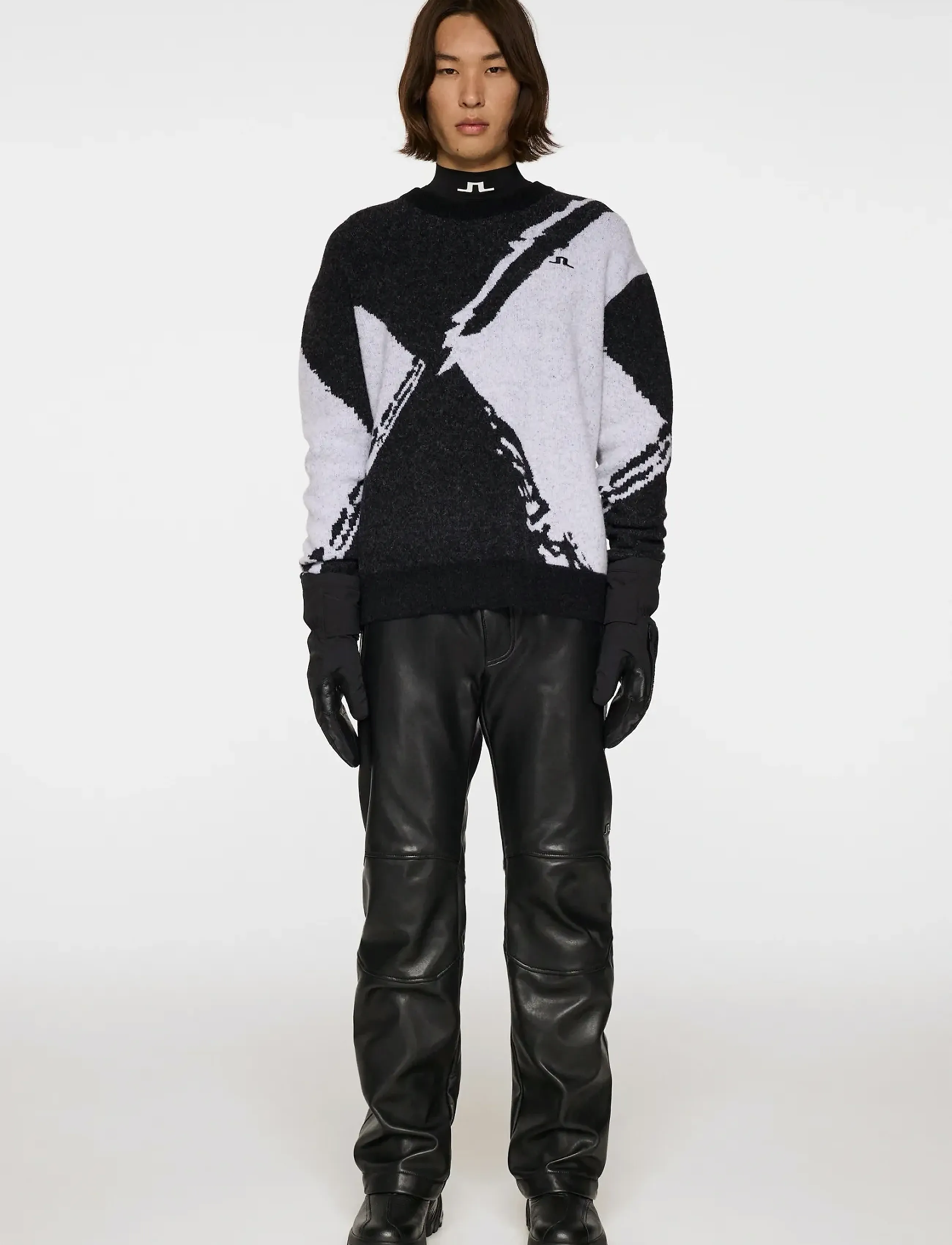 J. Lindeberg - Jaxton Knitted Sweater - sweatshirts - black - 4