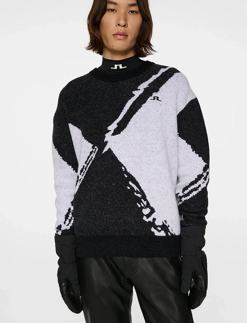 J. Lindeberg - Jaxton Knitted Sweater - sweatshirts - black - 5