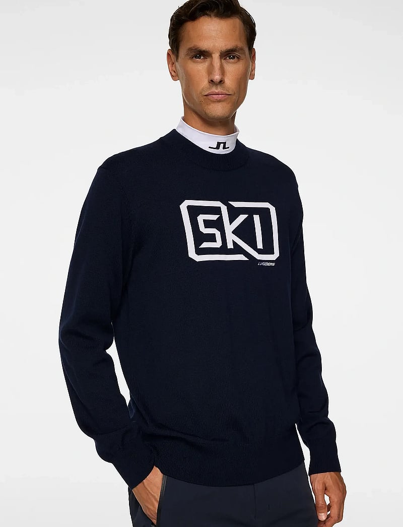 J. Lindeberg - William Knitted Sweater - sweatshirts - jl navy - 5