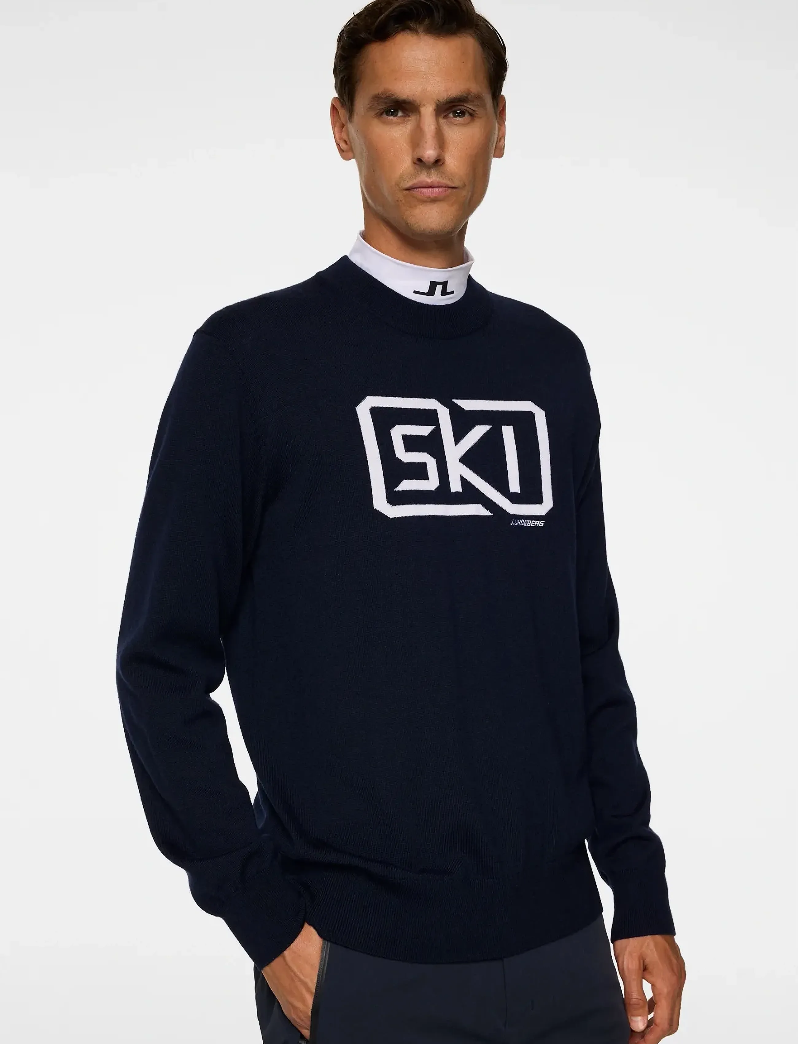 J. Lindeberg - William Knitted Sweater - sweatshirts - jl navy - 5