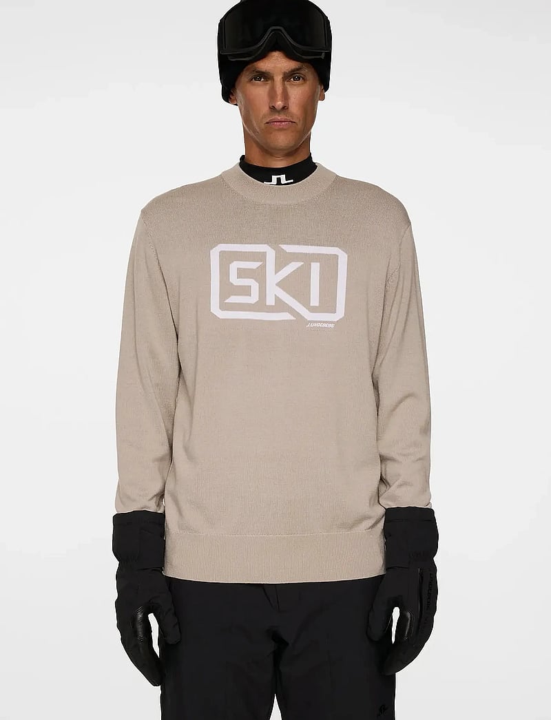 J. Lindeberg - William Knitted Sweater - sweatshirts - moonbeam - 0