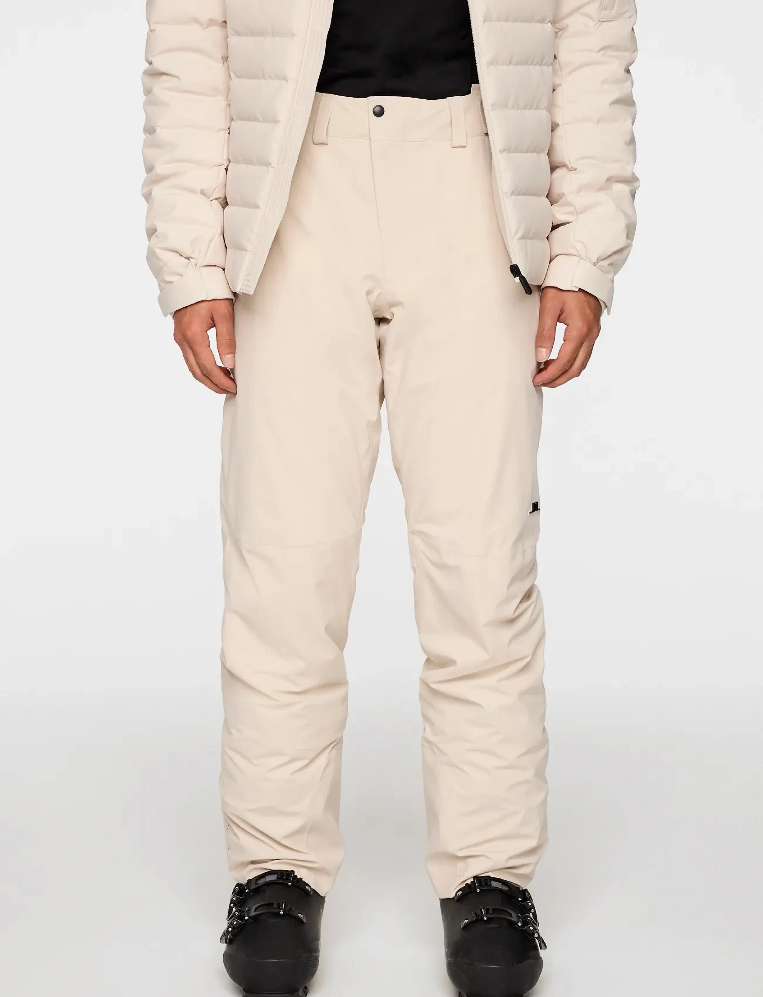 J. Lindeberg Alta Suspender Pants - Skandinavisk - MOONBEAM / cream