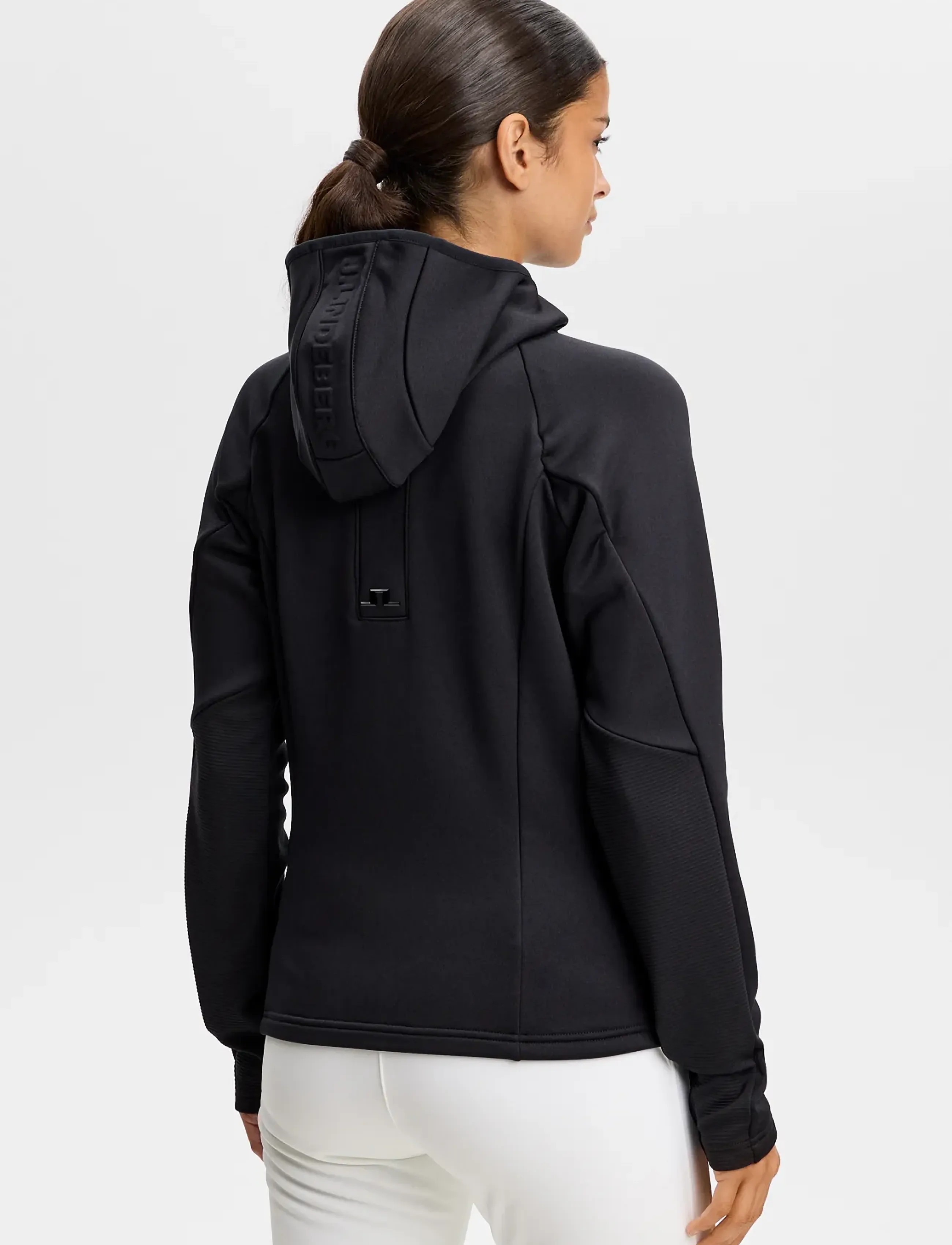 J. Lindeberg - PORTIA POLARTEC HOOD - huvtröjor - black - 2