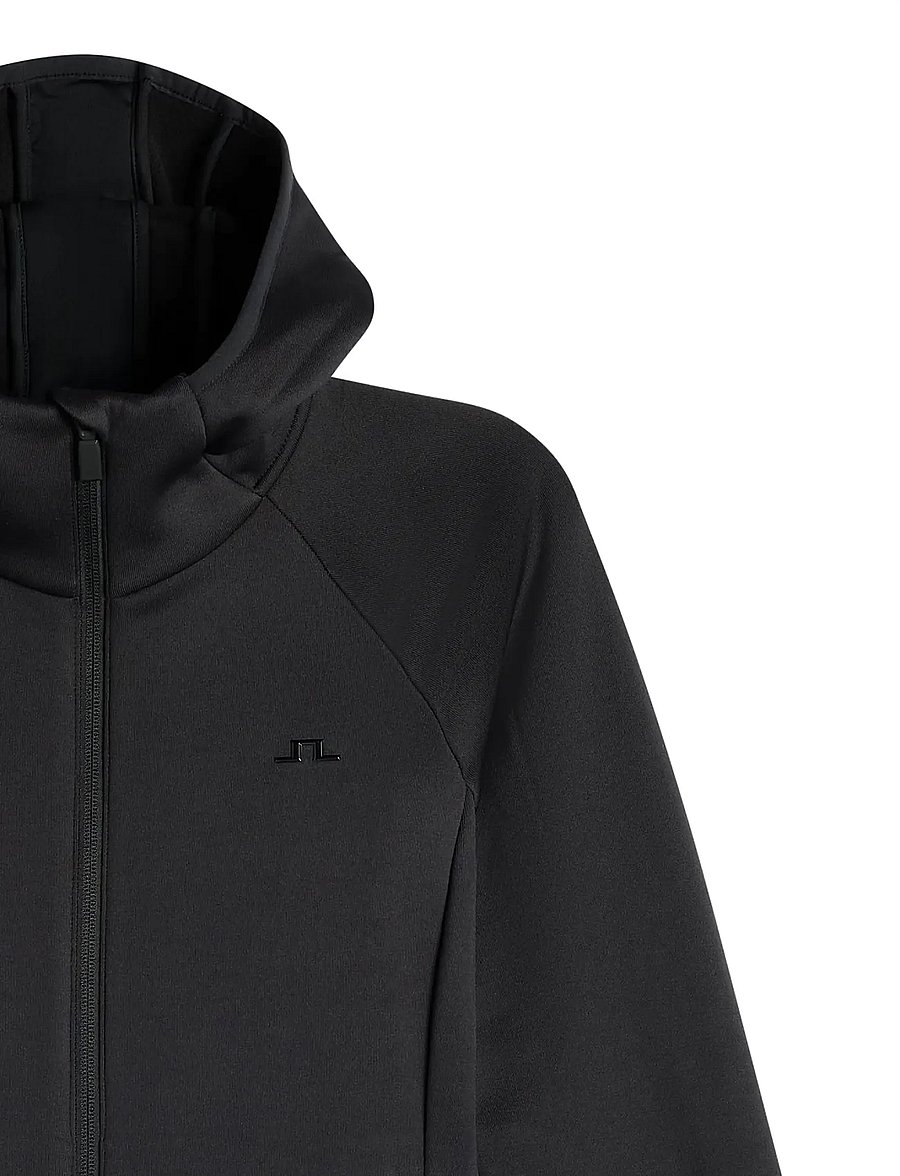 J. Lindeberg - PORTIA POLARTEC HOOD - huvtröjor - black - 5