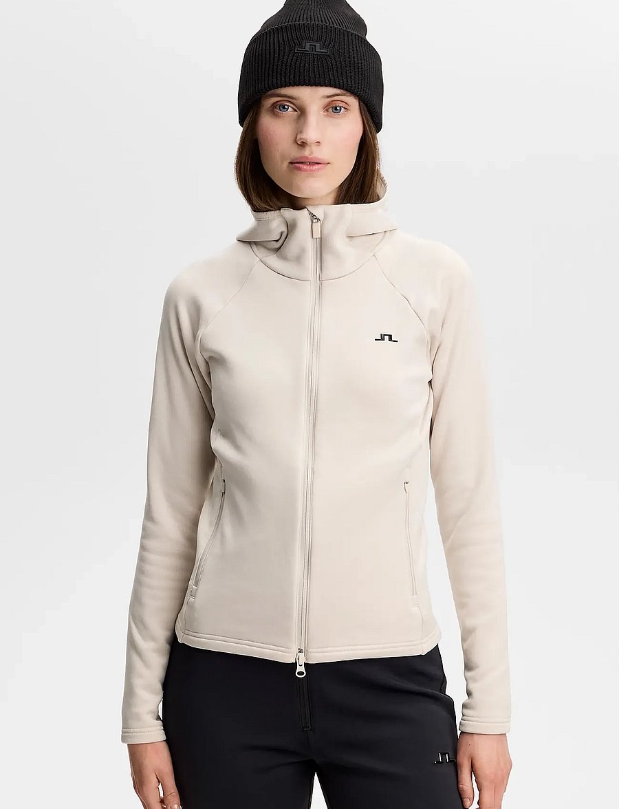 J. Lindeberg - PORTIA POLARTEC HOOD - kapuzenpullover - moonbeam - 0