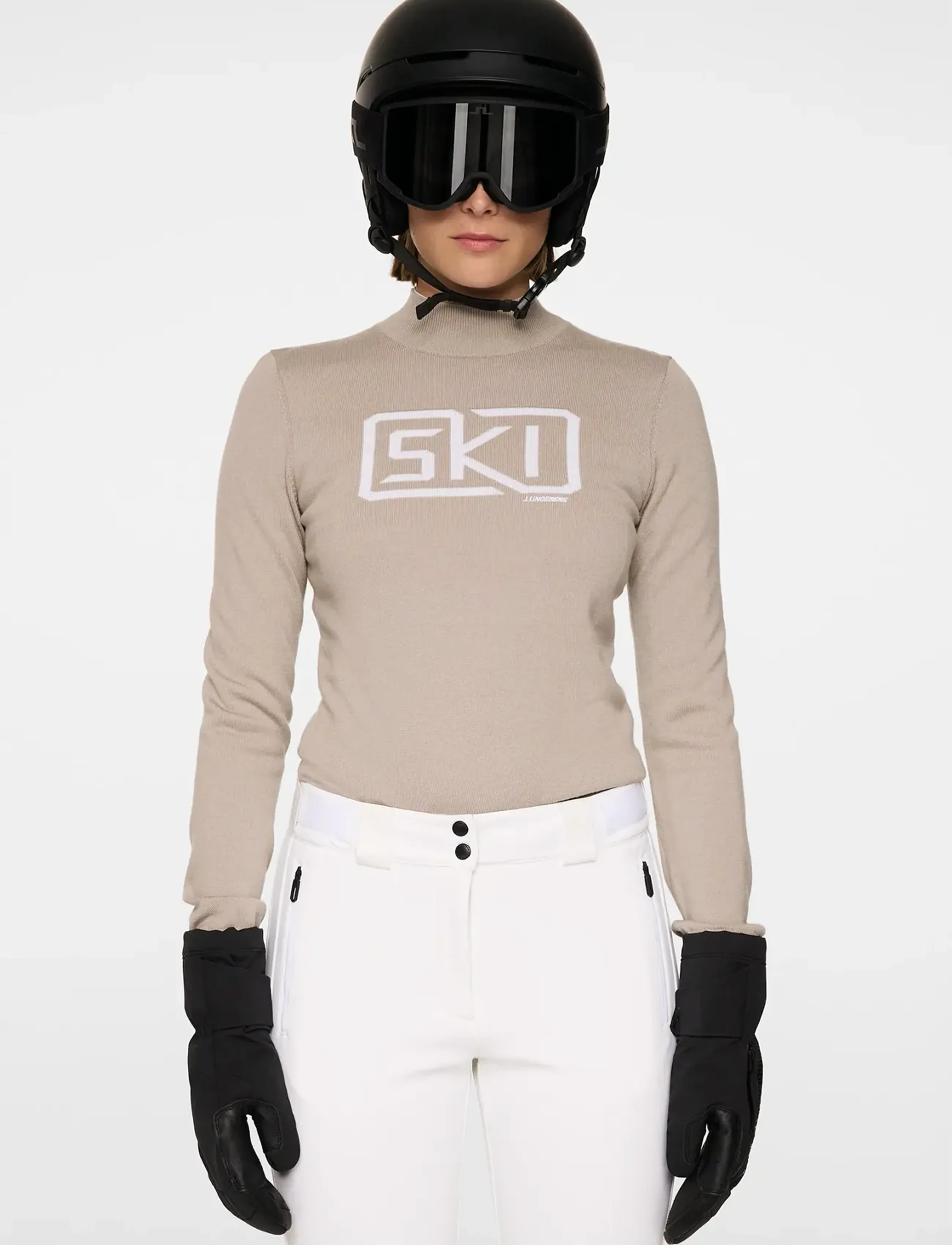 J. Lindeberg Miracle Knitted Sweater, XS, Beige, Sport Sweatshirts & Hoodies > Sport Knitwear, Dame