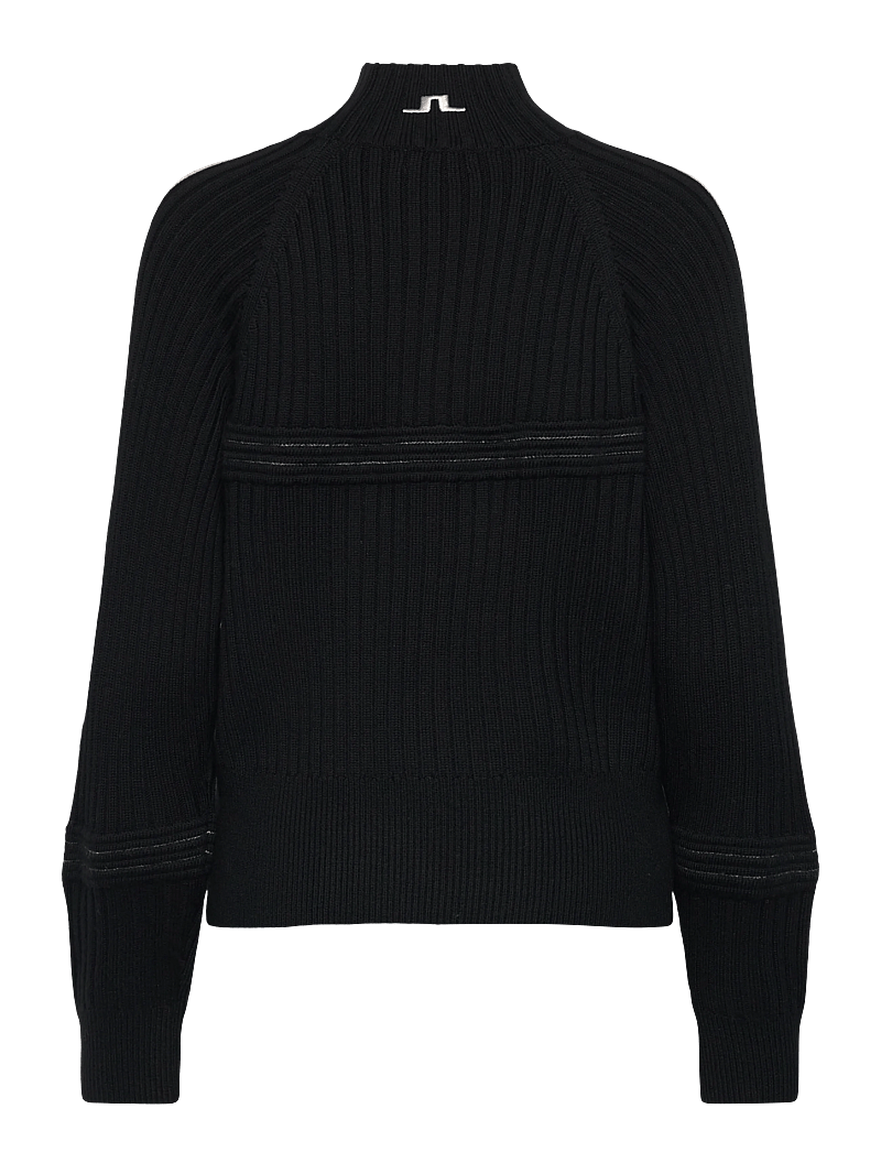 J. Lindeberg - Nora Knitted Sweater - dressipluusid ja pusad - black - 2