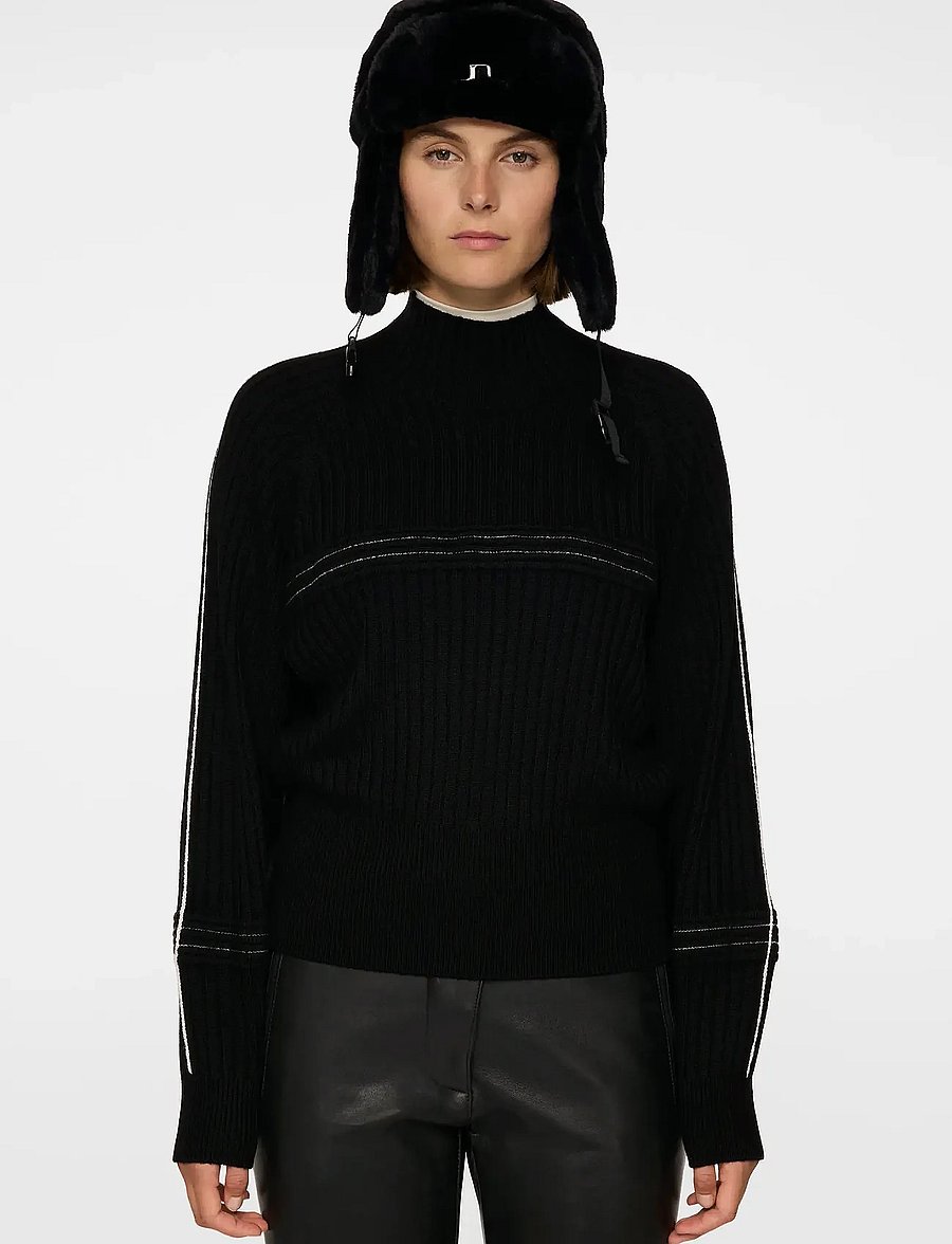 J. Lindeberg - Nora Knitted Sweater - habits tricotés - black - 0