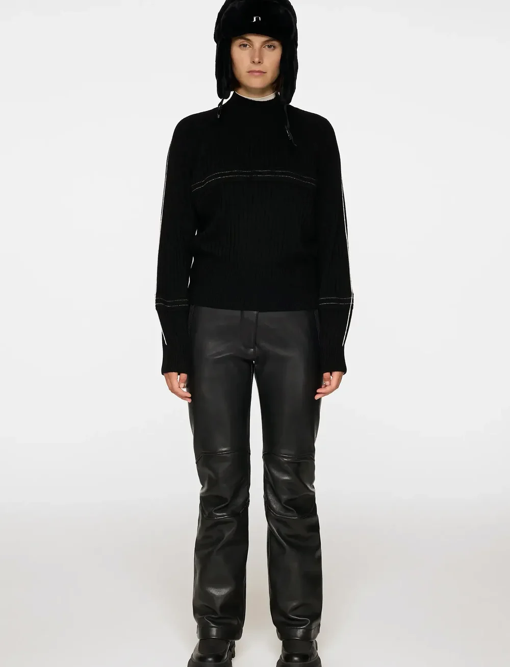 J. Lindeberg - Nora Knitted Sweater - sweatshirts - black - 4