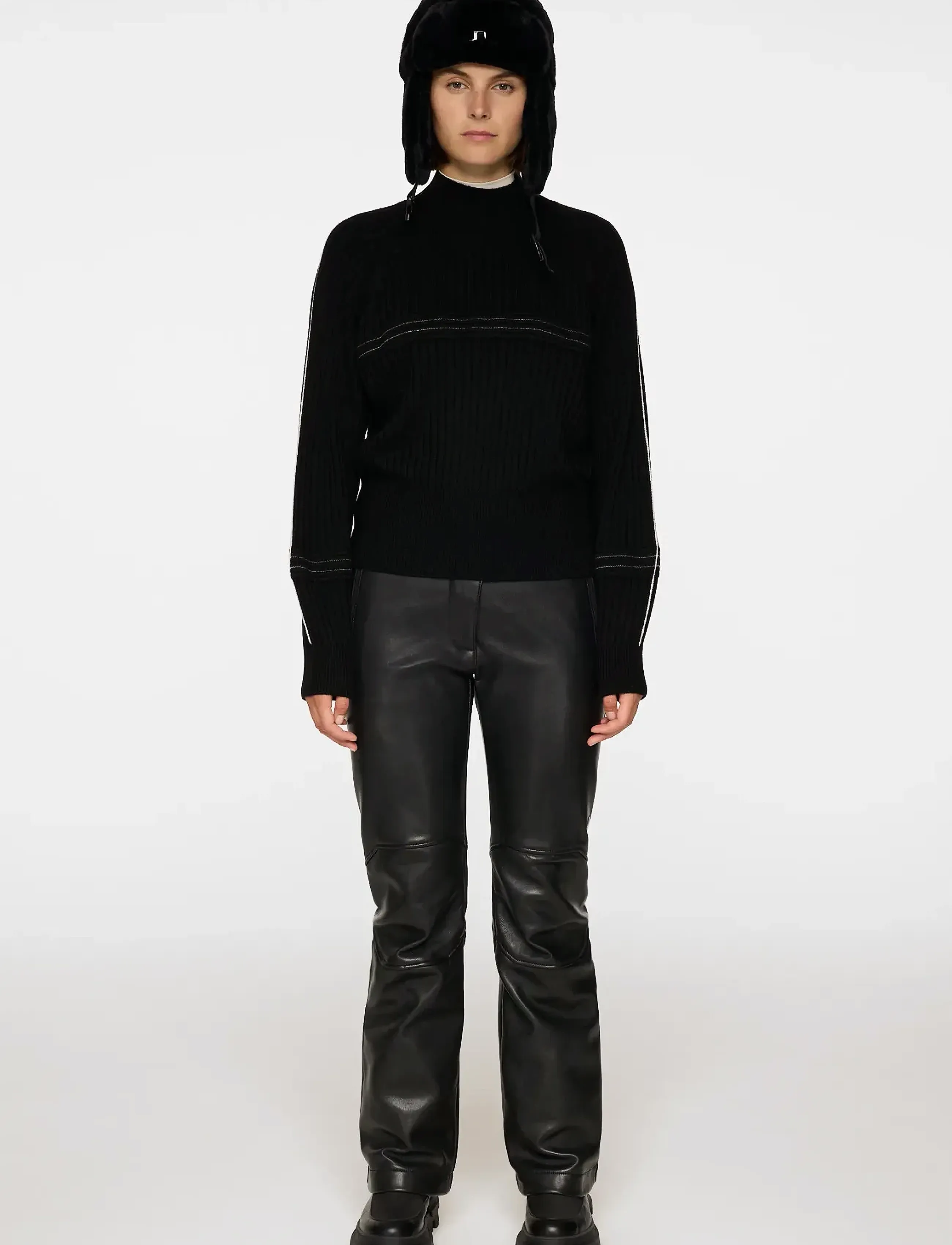 J. Lindeberg - Nora Knitted Sweater - habits tricotés - black - 4