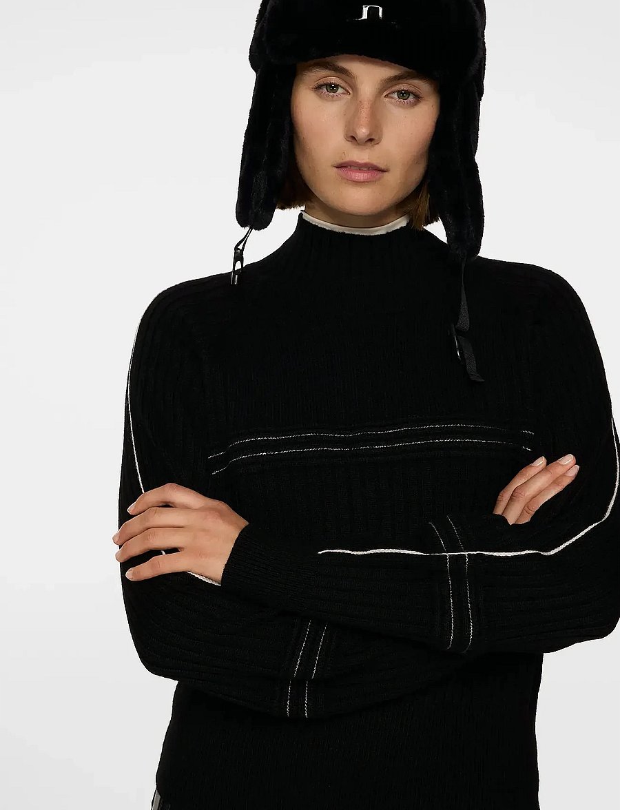 J. Lindeberg - Nora Knitted Sweater - habits tricotés - black - 5