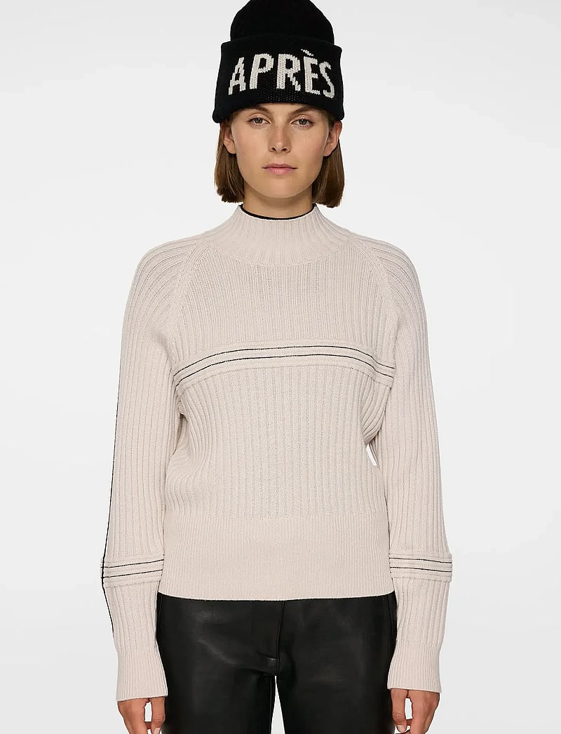J. Lindeberg - Nora Knitted Sweater - sweatshirts - moonbeam - 0