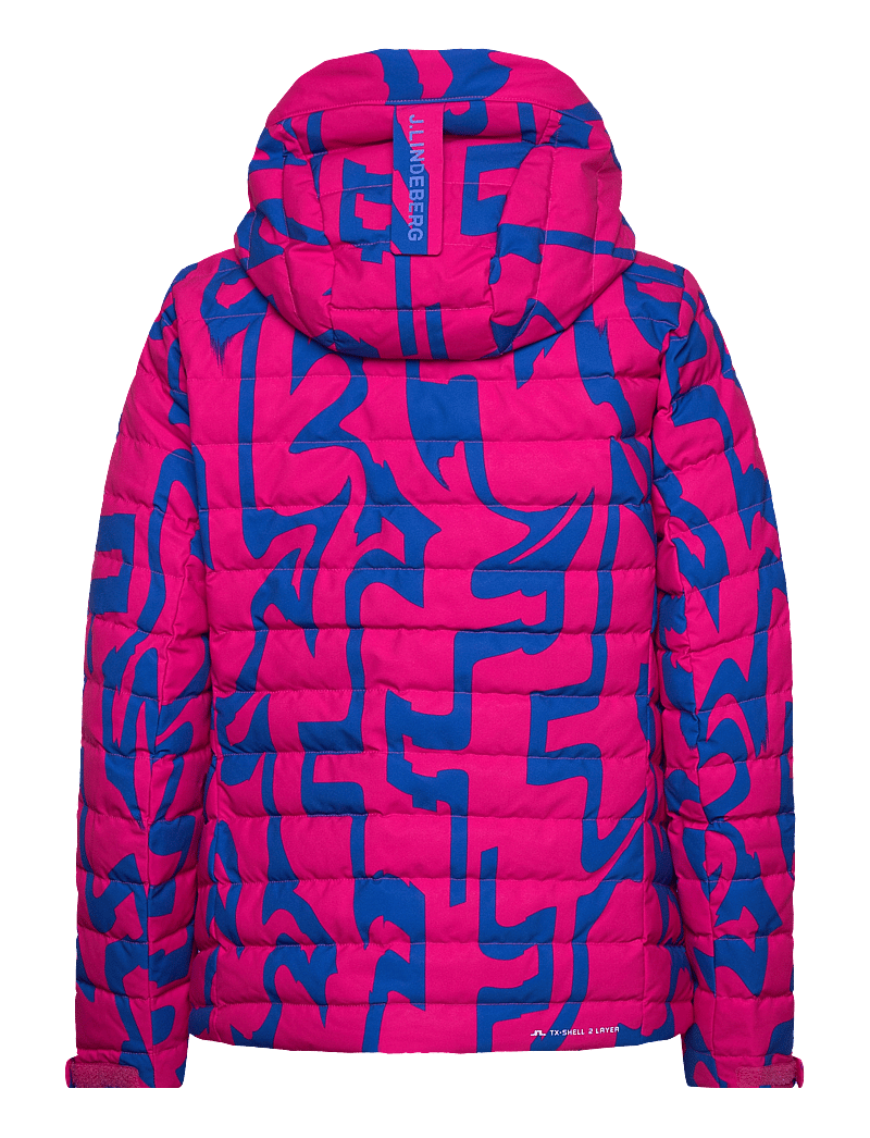 J. Lindeberg - W Thermic Down Jacket Printed - ski wear - glitch bridge pink - 2