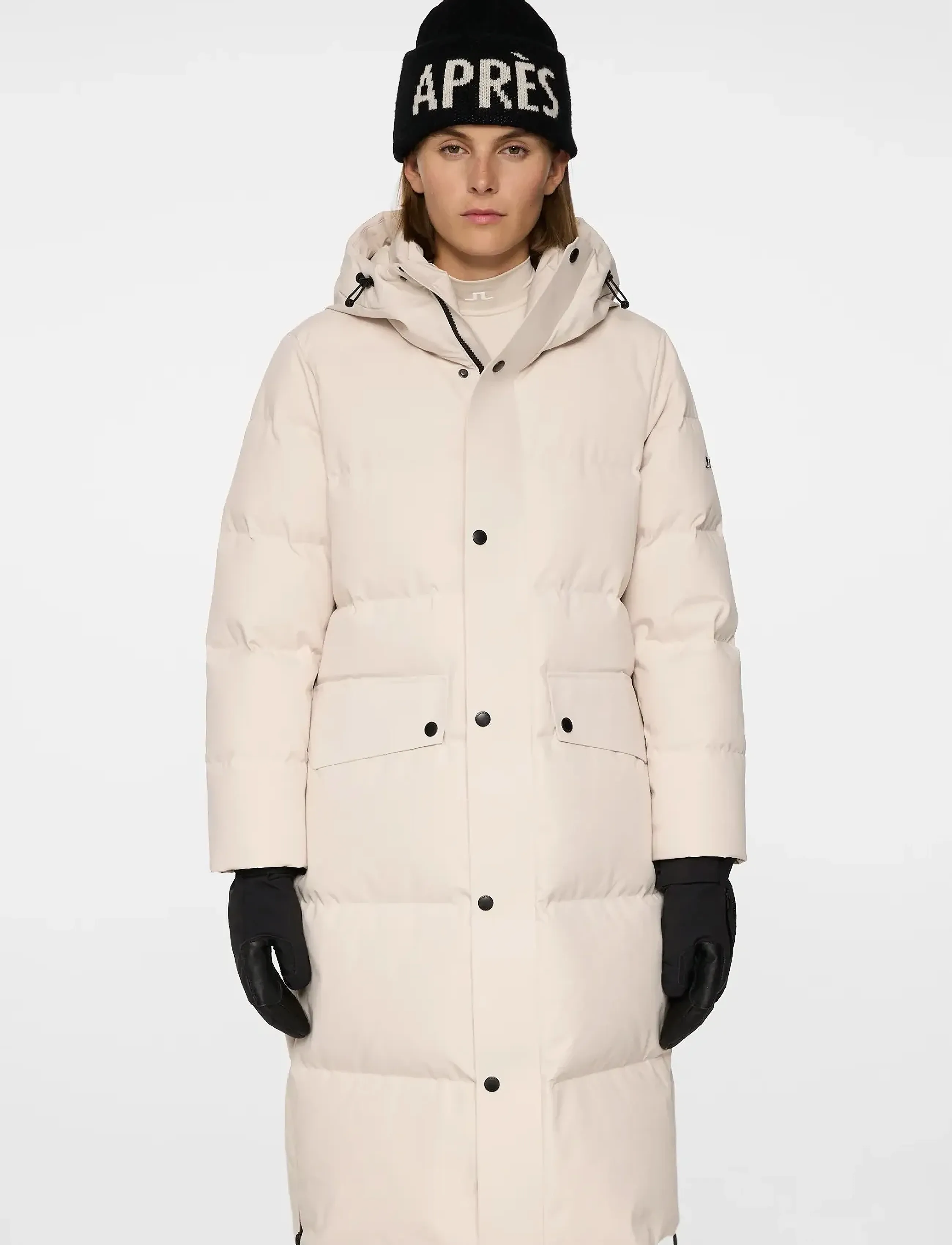 J. Lindeberg Crown Down Parka - Vinterjakker - MOONBEAM / beige