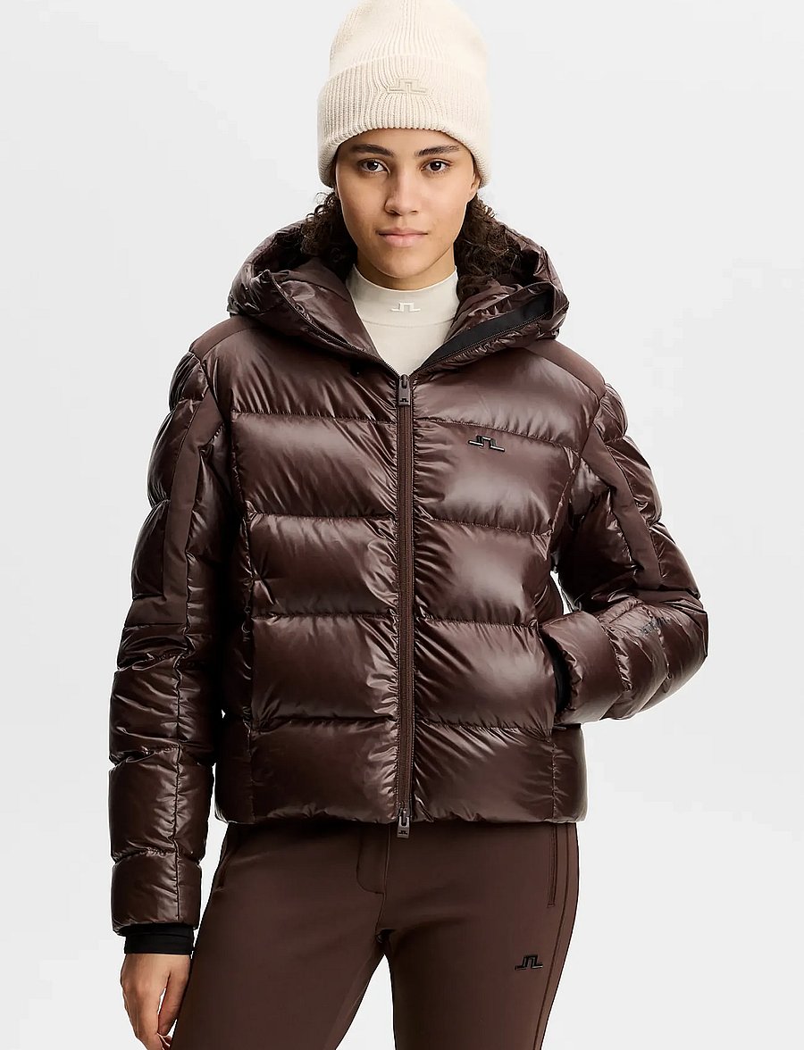 J. Lindeberg - NERINA DOWN JACKET - ski-kleidung - seal brown - 0