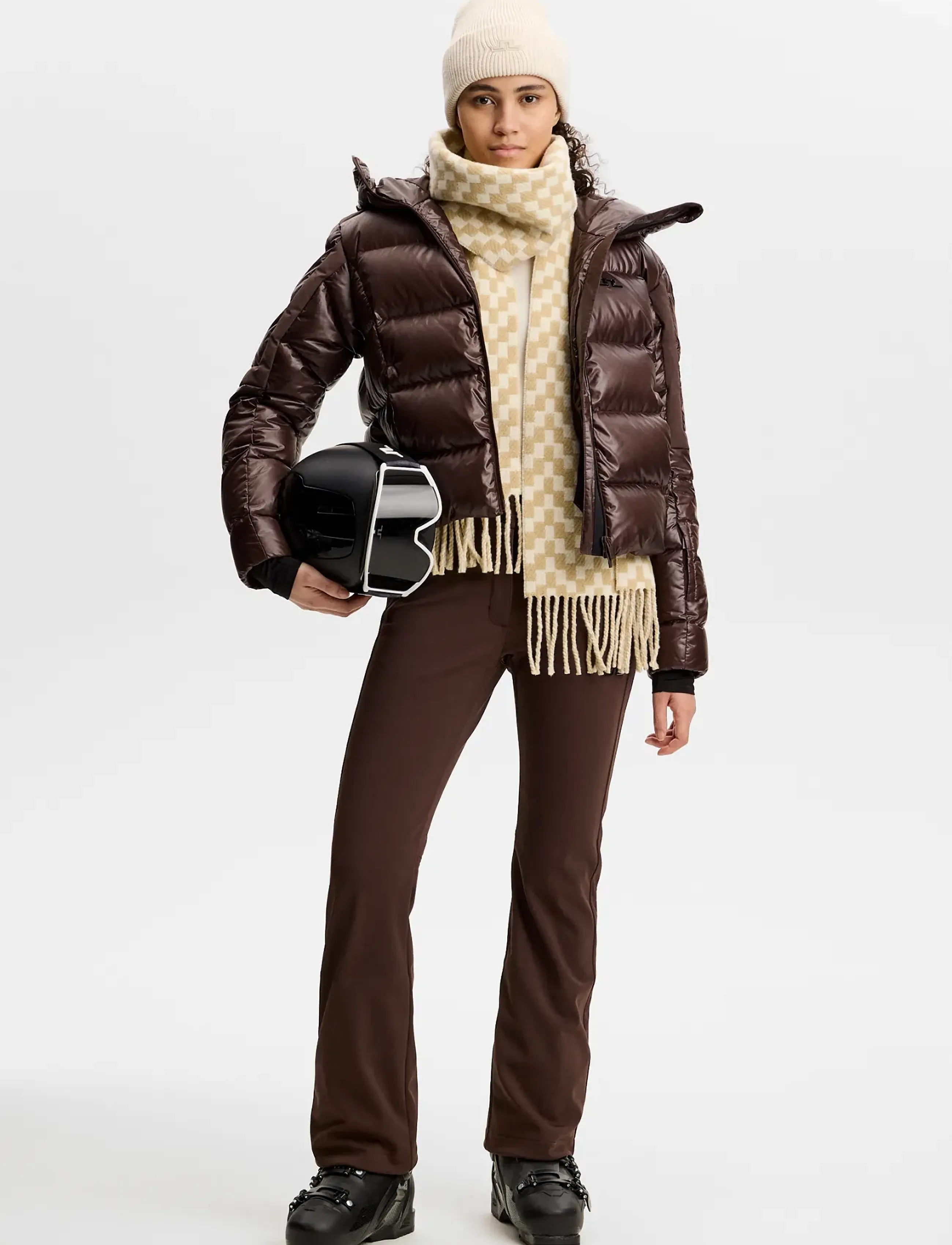 J. Lindeberg - NERINA DOWN JACKET - ski wear - seal brown - 4