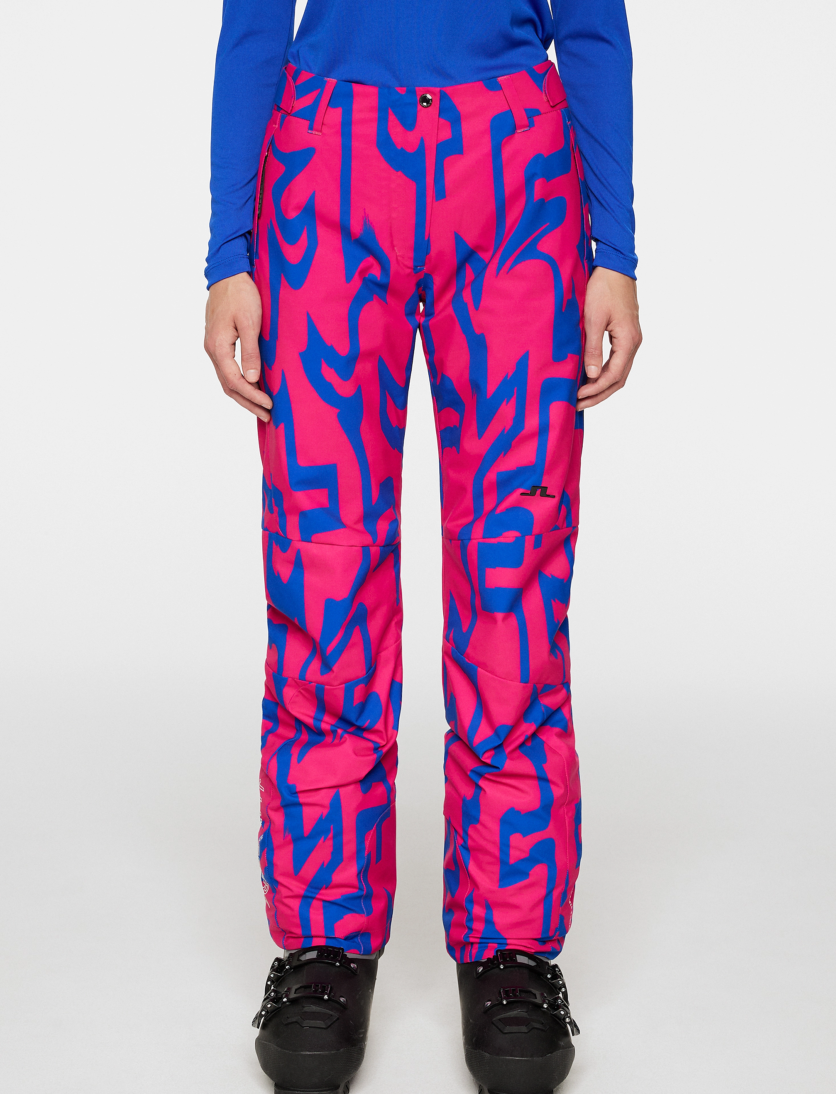 J. Lindeberg Pauline Pant Printed - Suusapüksid - GLITCH BRIDGE PINK / pink/rose