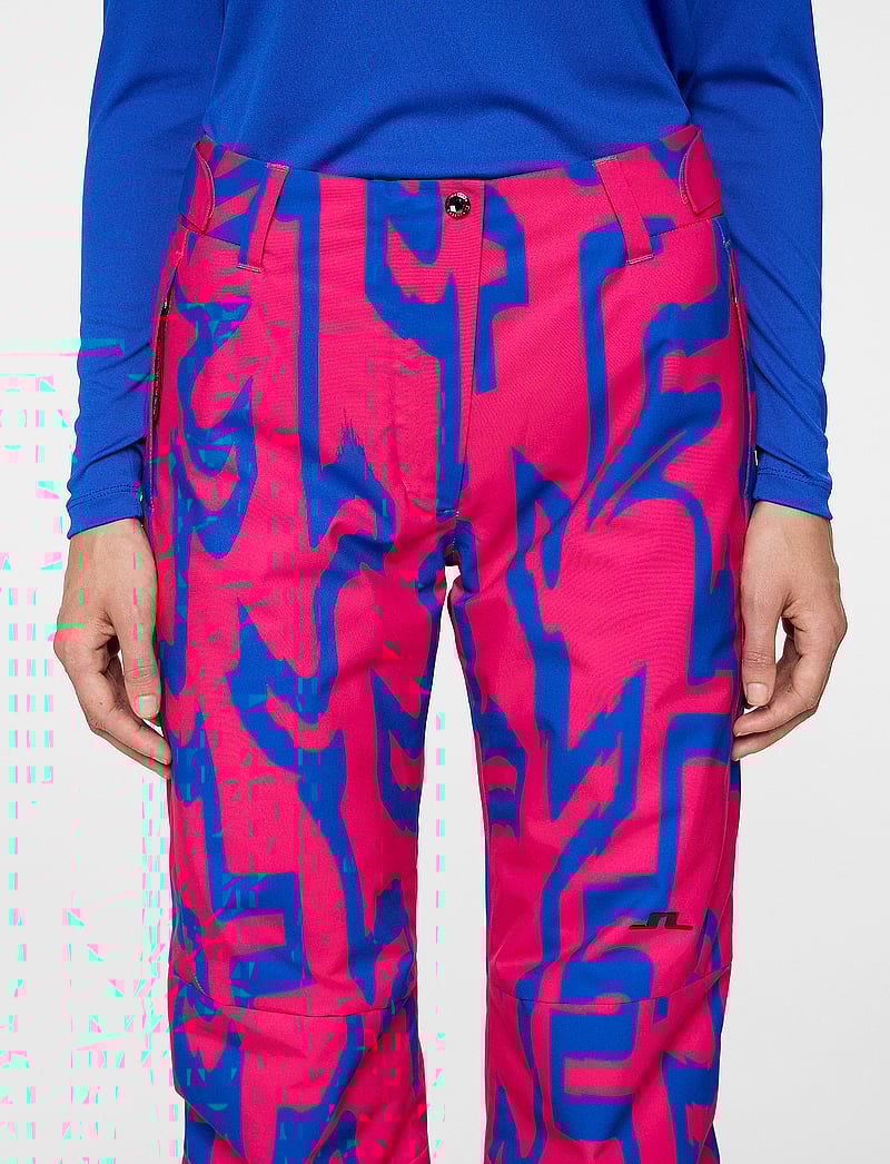 J. Lindeberg - Pauline Pant Printed - ski wear - glitch bridge pink - 5