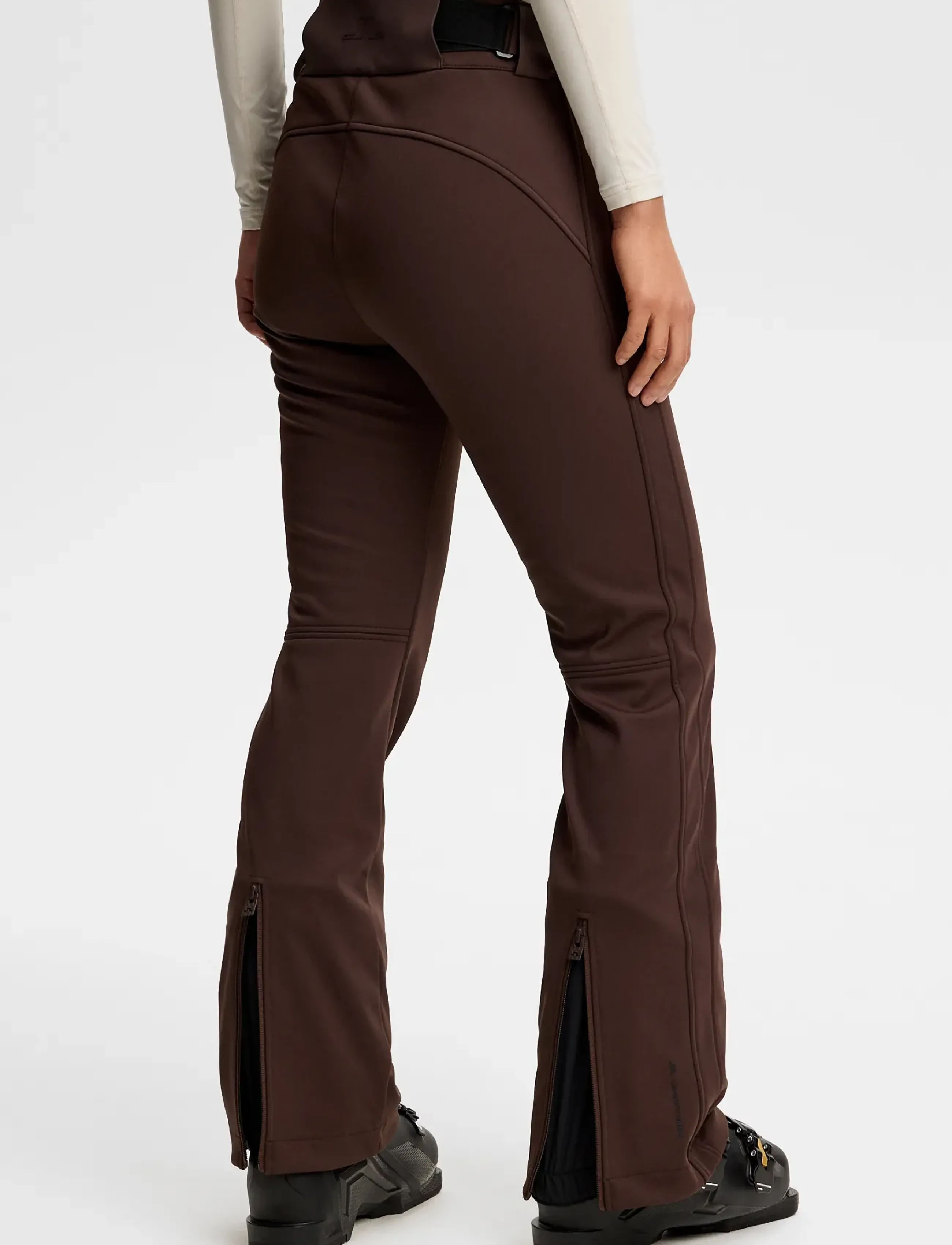 J. Lindeberg - Stanford Softshell Ski Pant - ski wear - seal brown - 2