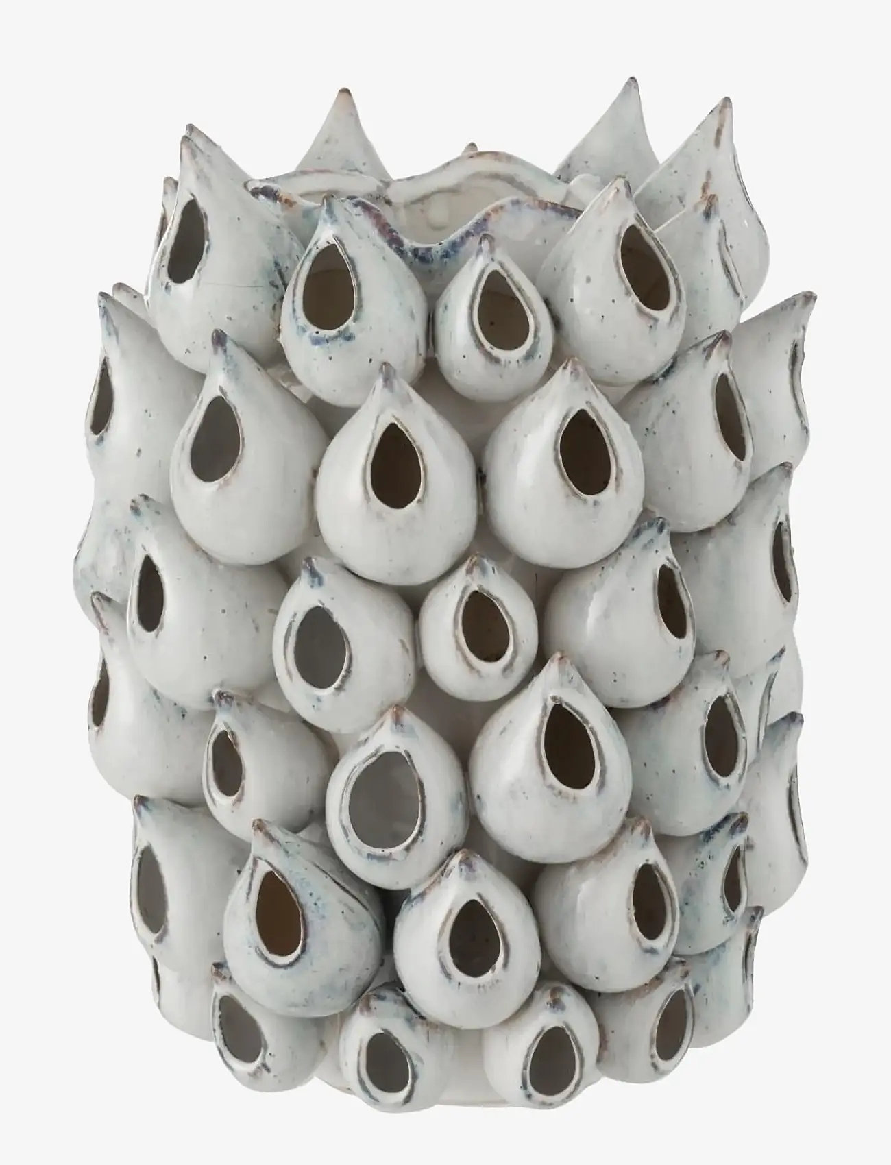 J-Line - VASE ANEMONE HIGH CERAMIC BLUE - vaser - blue - 0