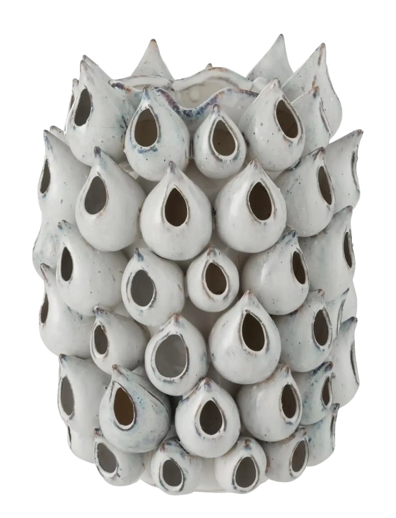 J-Line VASE ANEMONE HIGH CERAMIC BLUE - Voir tout - BLUE / beige