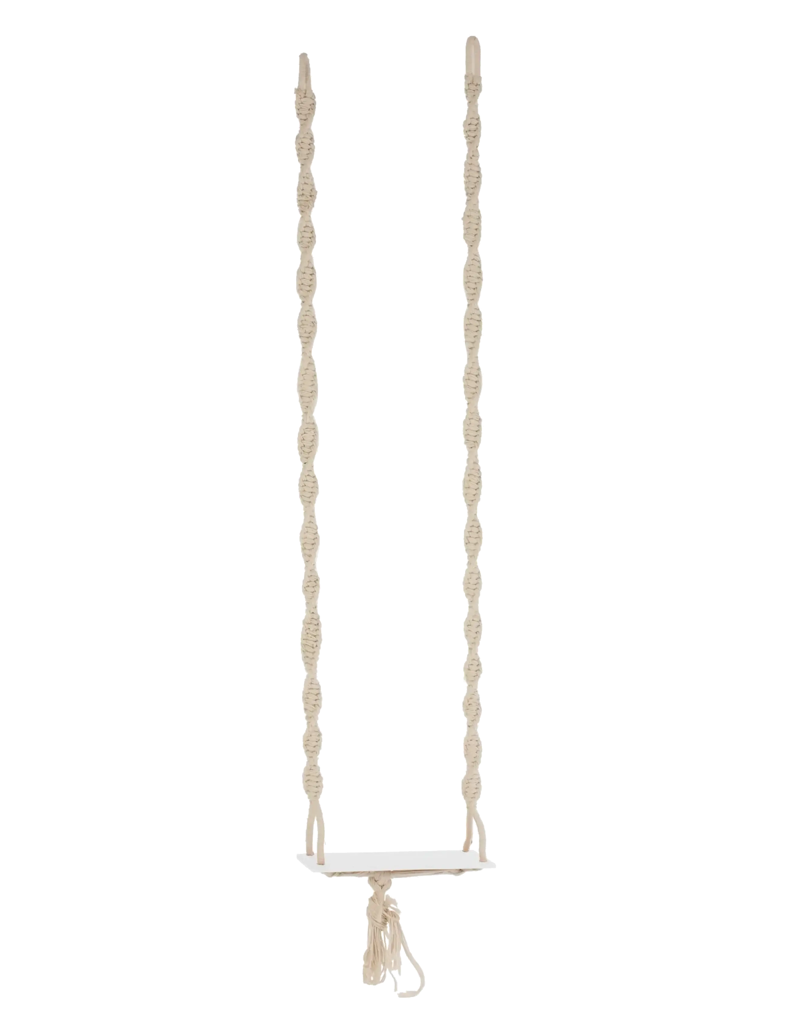 J-Line Swing Set Boho Cotton/Wood Beige, One Size, Outdoor Spielzeug, Weiß - Swings, Kinder