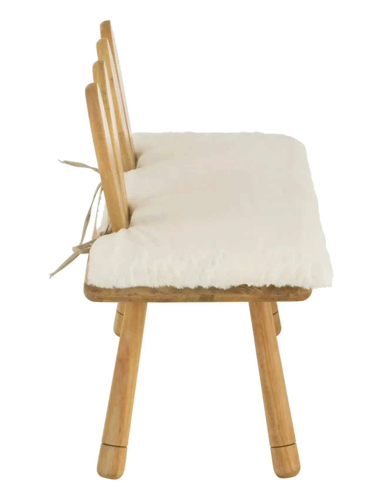 J-Line - CHAIR CHILD EAR BUNNY 2 PEOPLE WOOD NATURAL - chaises et tabourets - nature - 3