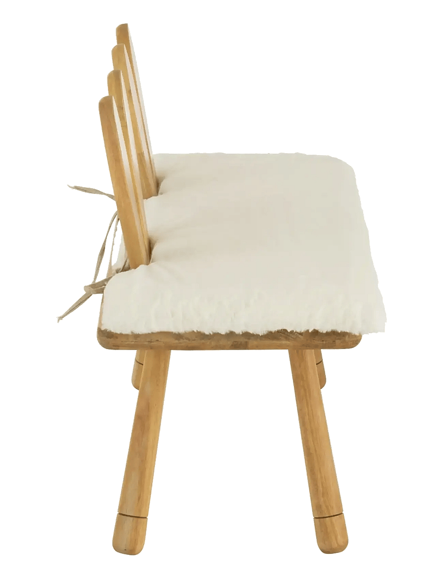J-Line - CHAIR CHILD EAR BUNNY 2 PEOPLE WOOD NATURAL - toolid ja pingid - nature - 3