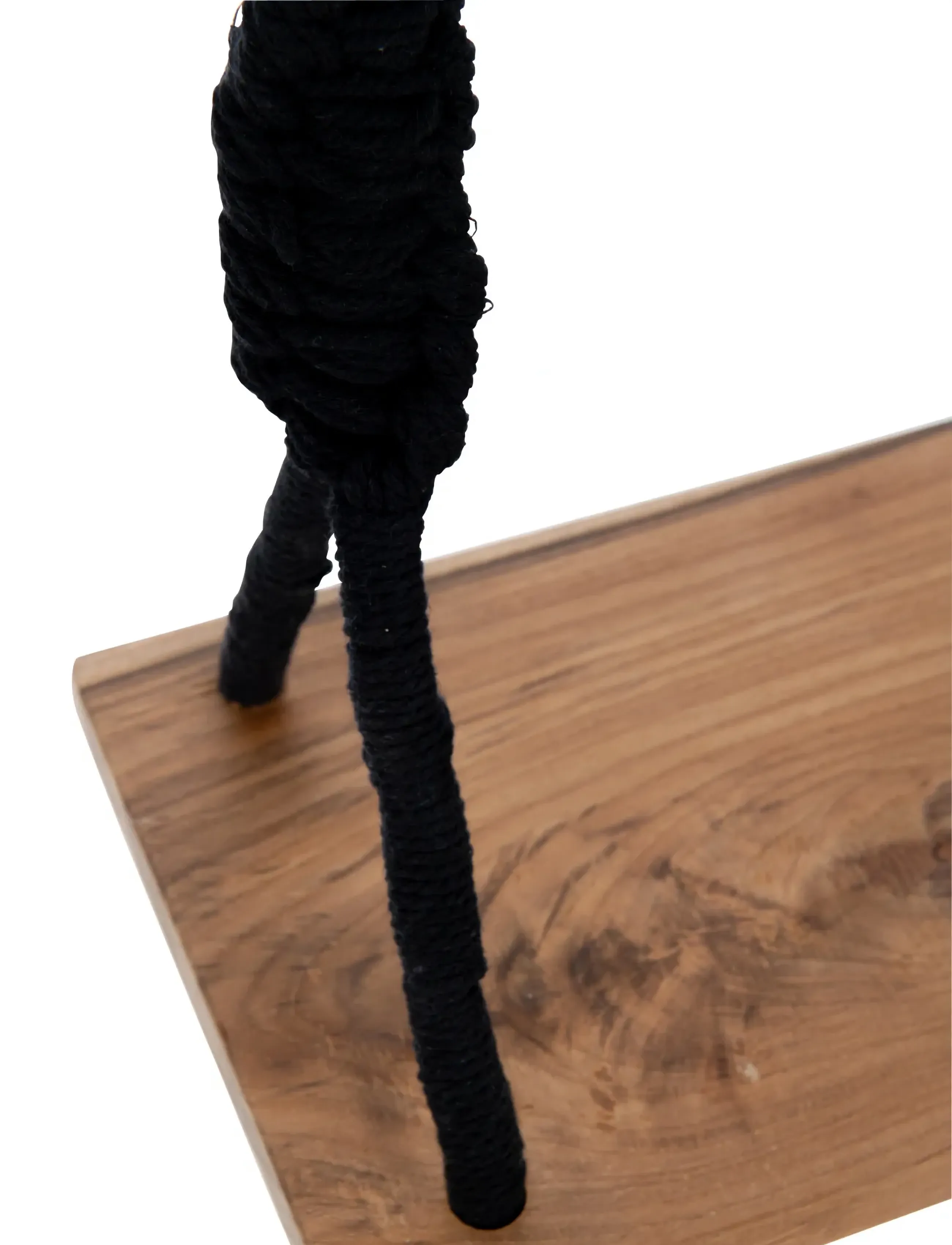 J-Line - SWING COTTON/ALBASIA WOOD BLACK - motoriske møbler - black, nature - 1