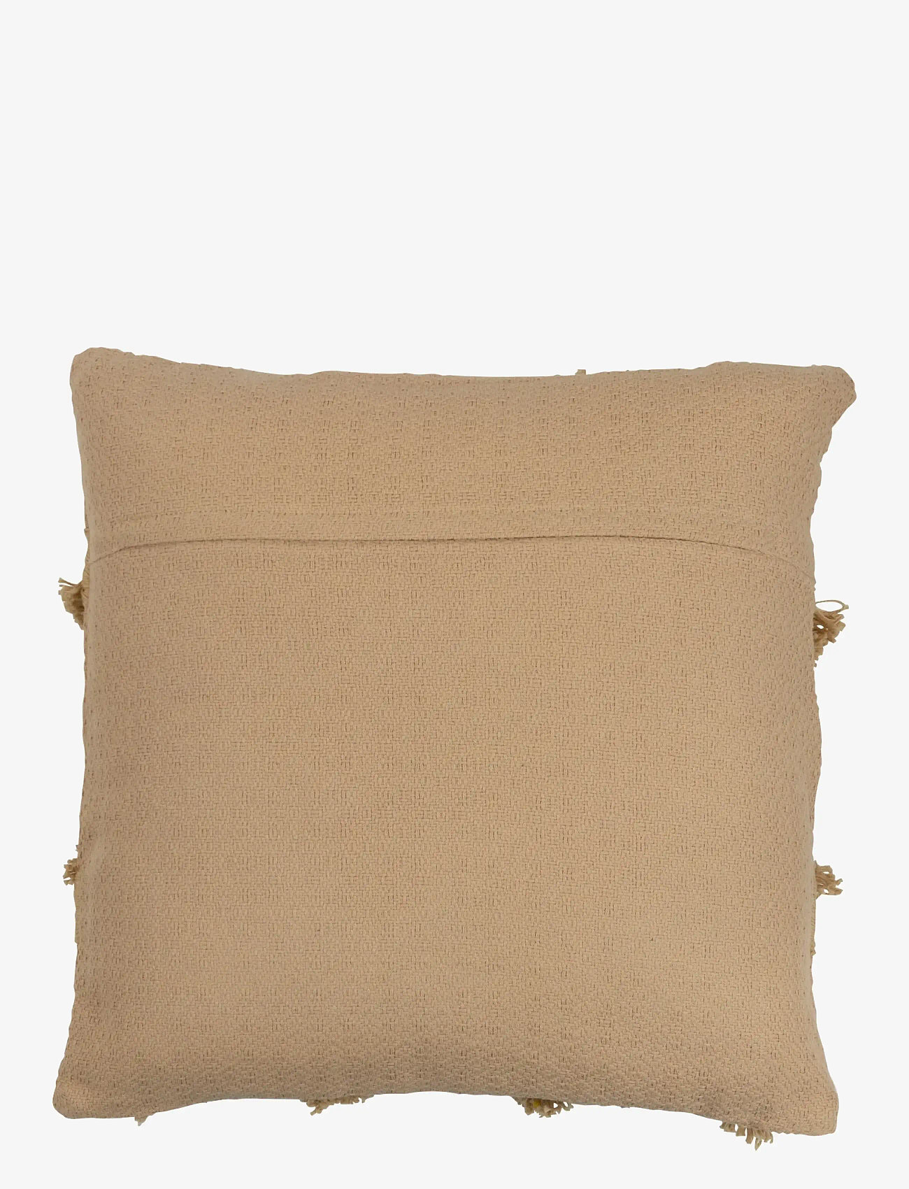 J-Line - CUSHION CROSS SQ POLYES BEIGE - cushions - beige - 1