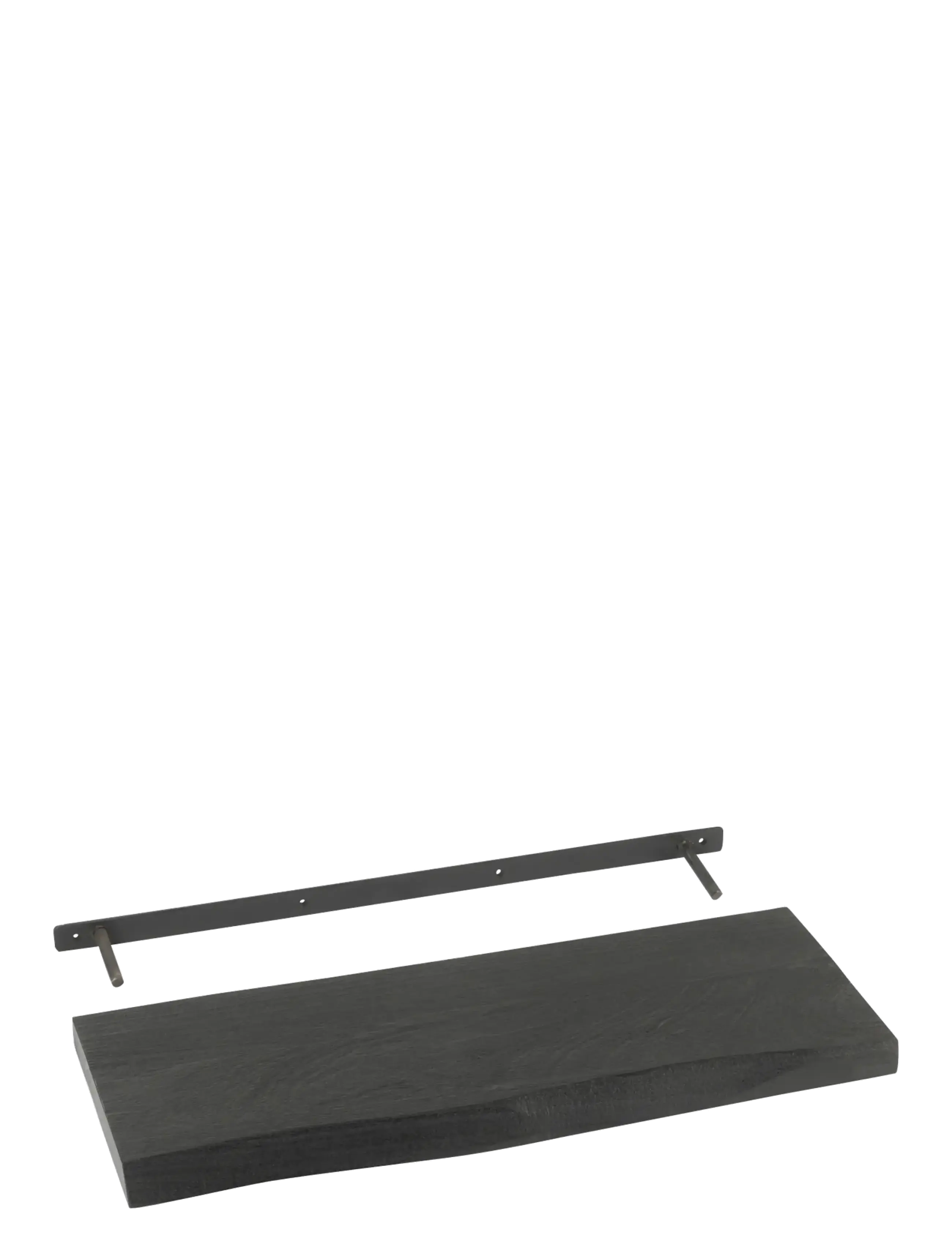 J-Line WALL SHELF GERARD MA WD BL S - Möbel - BLACK / black