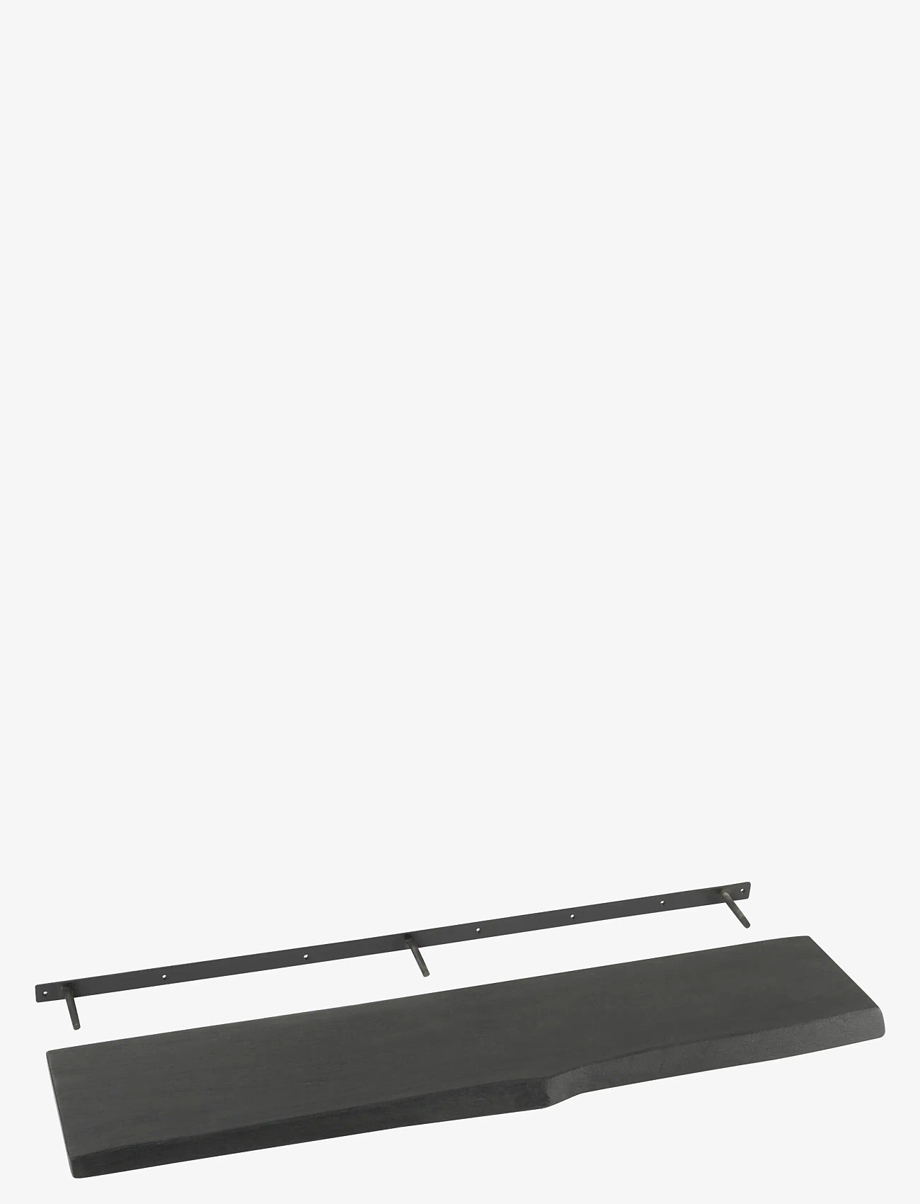 J-Line - WALL SHELF GERARD MA WD BL L - hylder - black - 0