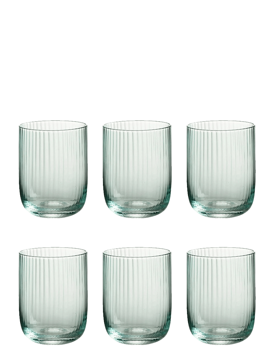 J-Line - S/6 Glass water KYLE MENTHE - dzeramās glāzes - green - 1