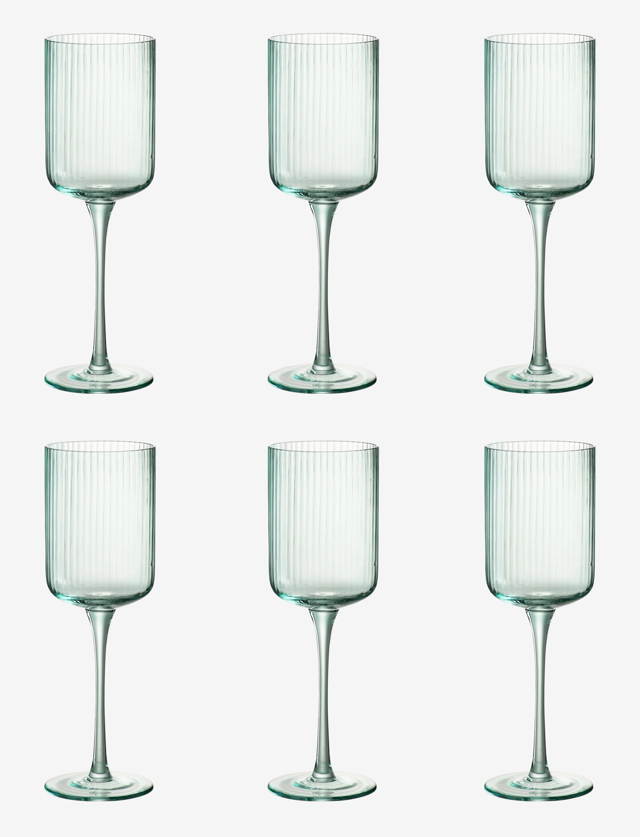 J-Line - S/6 Wine glass RALPH MENTHE - portvinsglas - green - 1