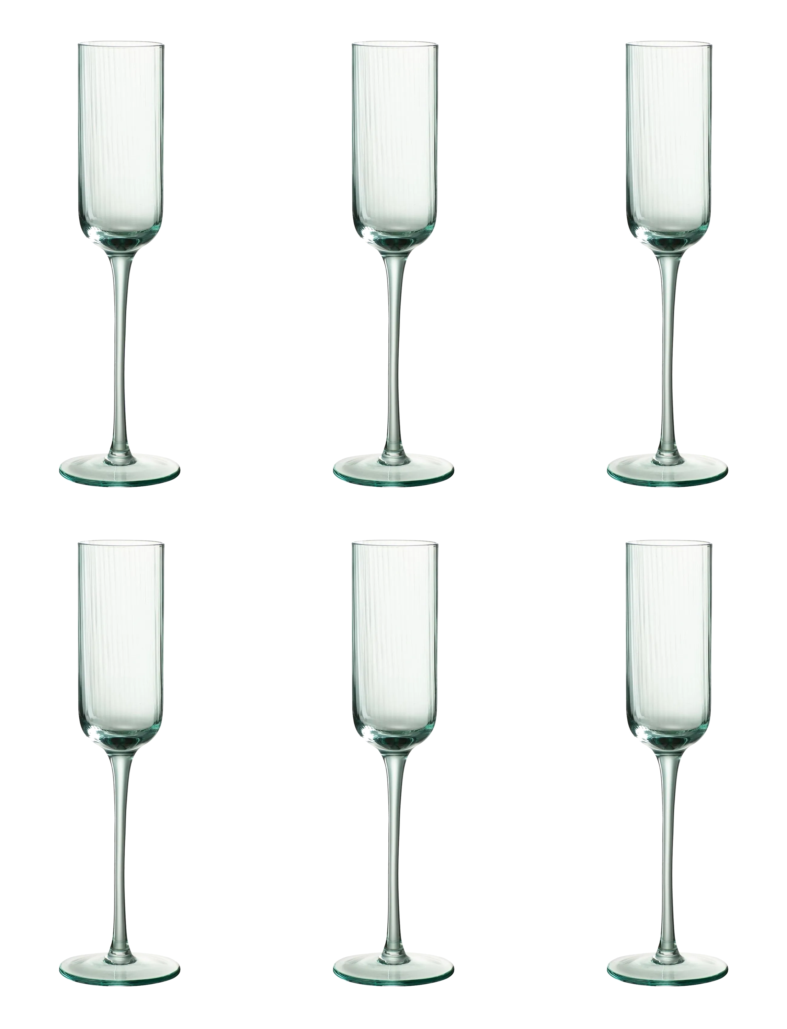J-Line S/6 Champagne glass MYL MENTHE - Nyheter - GREEN / green