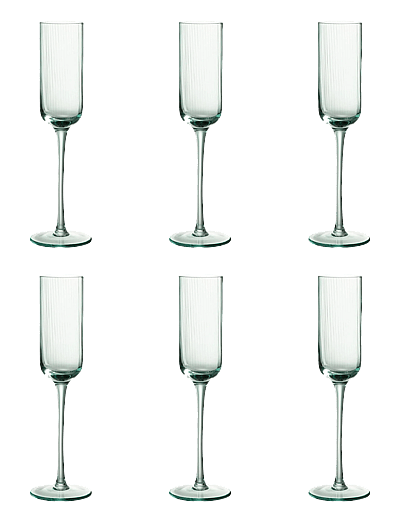 J-Line S/6 Champagne glass MYL MENTHE - Sektgläser - GREEN / green