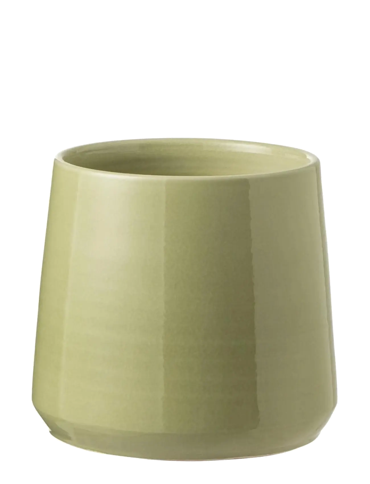 J-Line Flowerpot Round Ceramic Grn M, Flower Pots, Grøn, Str: H24CM