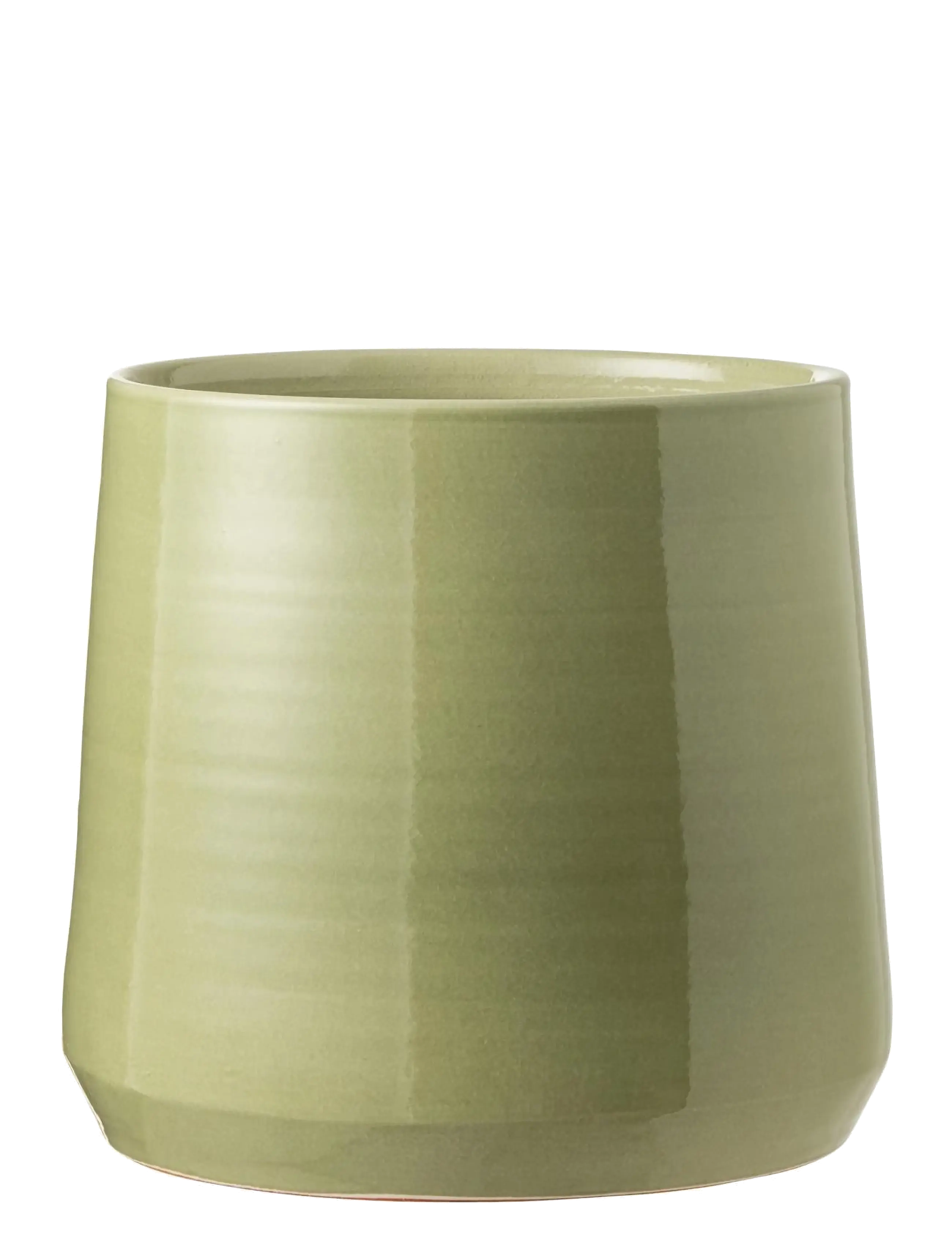 J-Line FLOWERPOT ROUND CERAMIC GRN XL - Sisustus - GREEN / green