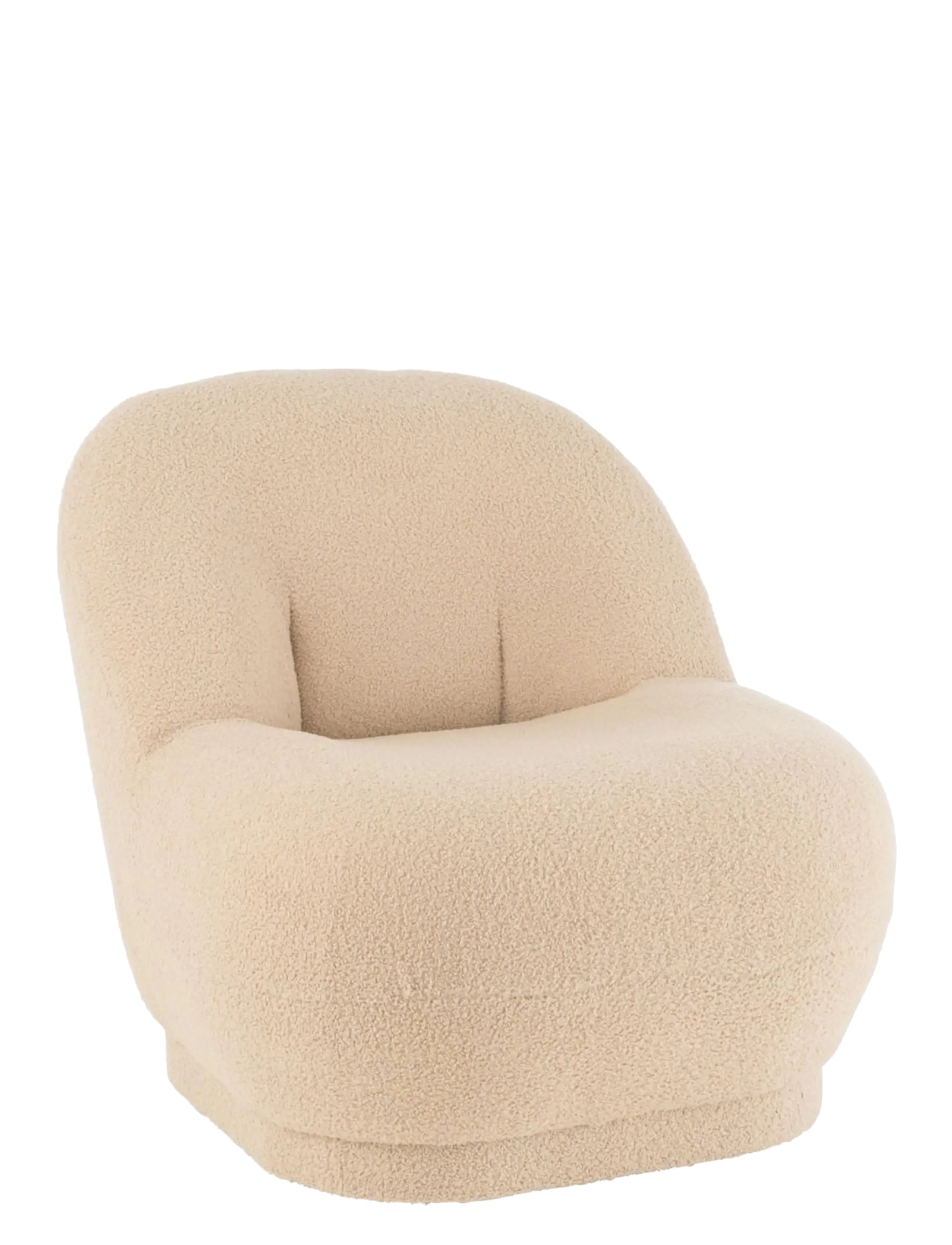 J-Line STOOL TED BOUC WH W BEI - Nyheter - BEIGE / beige