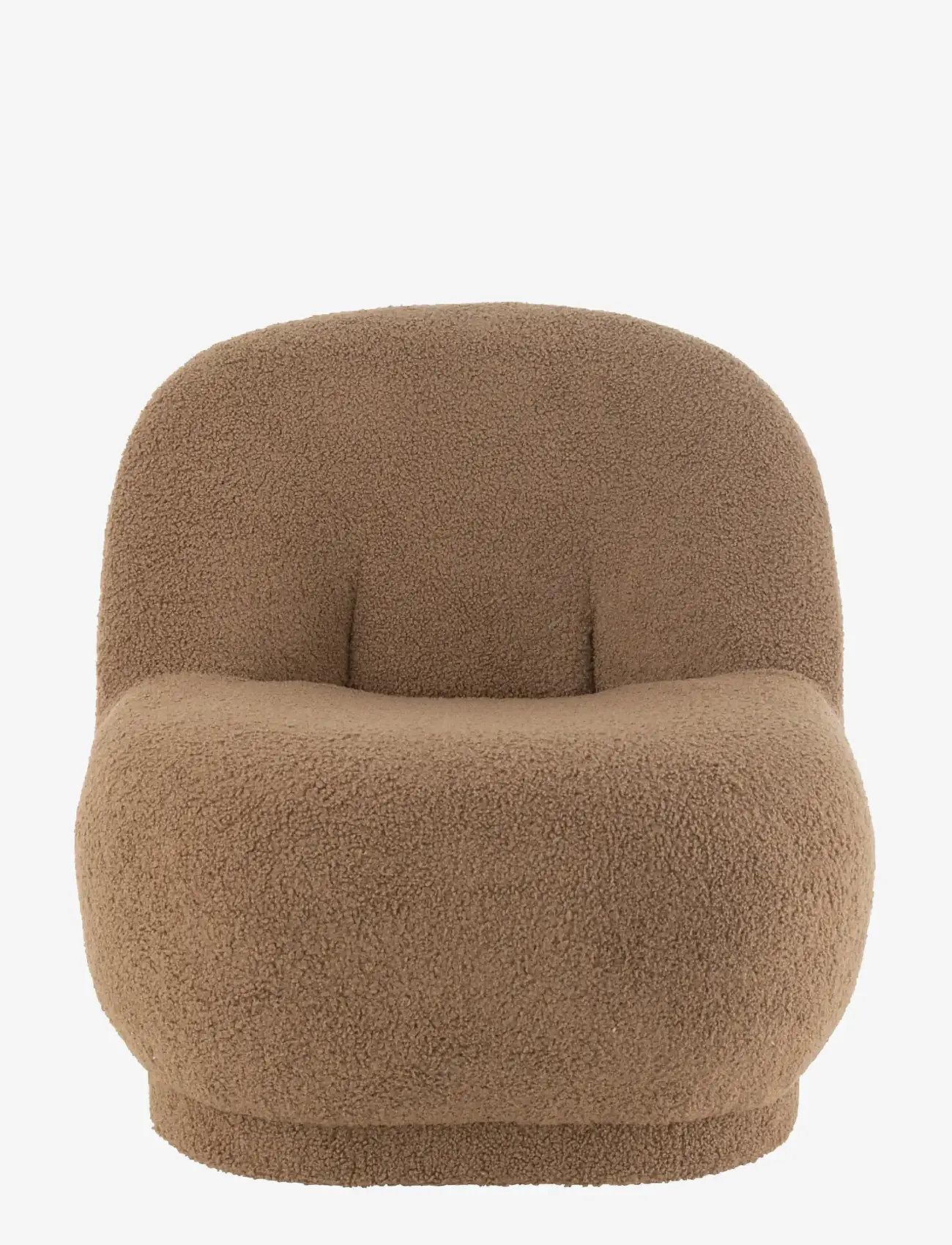 J-Line - STOOL TED VELV WH BR - lænestole - brown - 2