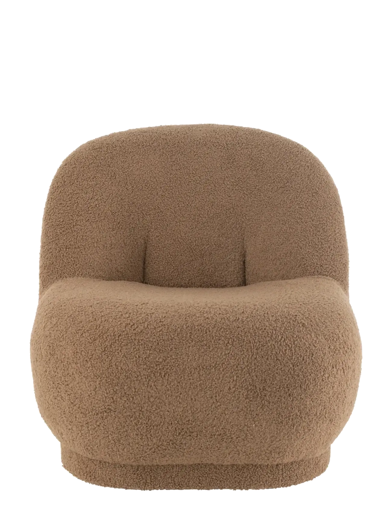 J-Line - STOOL TED VELV WH BR - fåtöljer - brown - 2