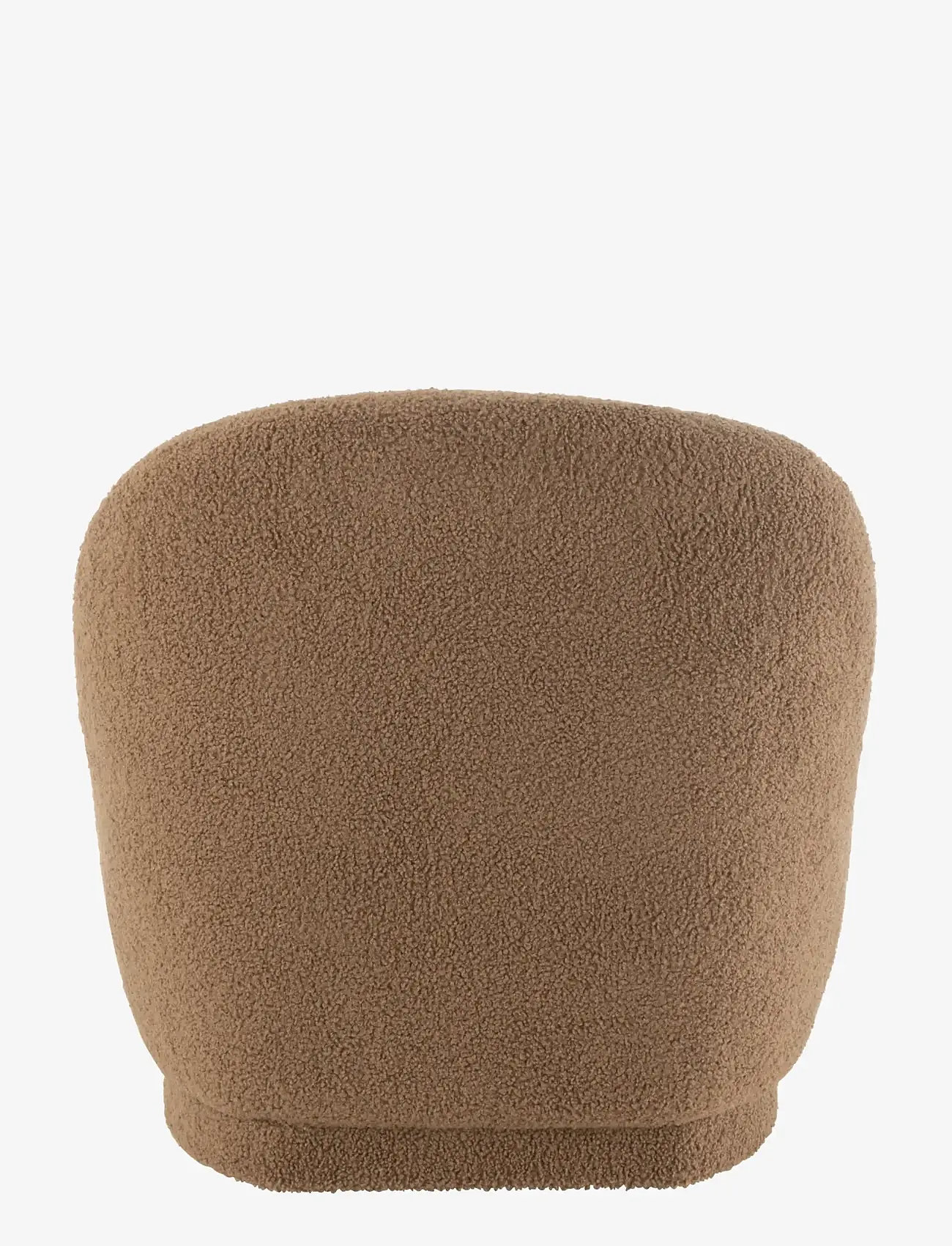 J-Line - STOOL TED VELV WH BR - lænestole - brown - 4